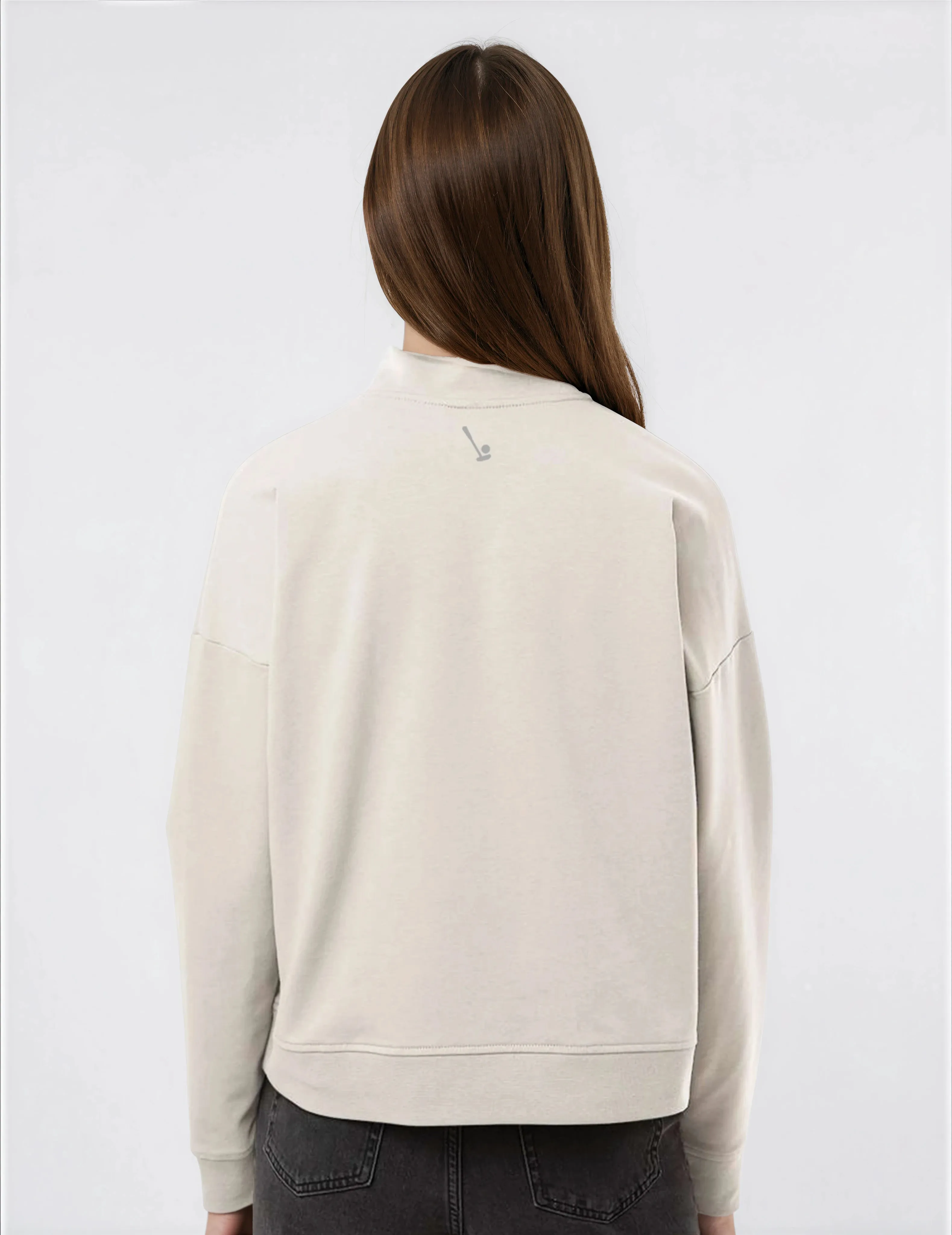 Cropped Performance Qzip - Smoke Grey sold by 2 Putt product image thumbnail 5