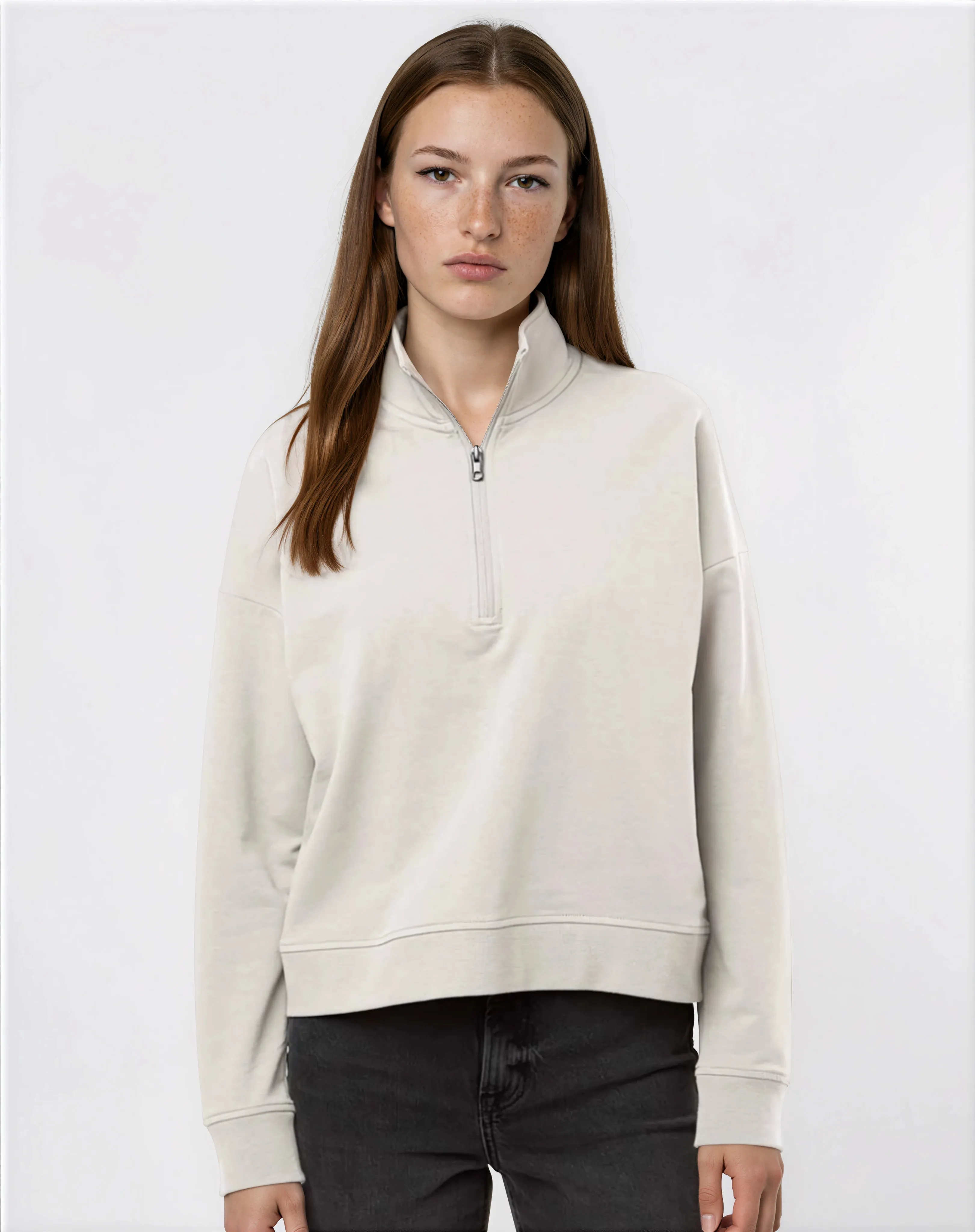 Cropped Performance Qzip - Smoke Grey sold by 2 Putt product image thumbnail 3