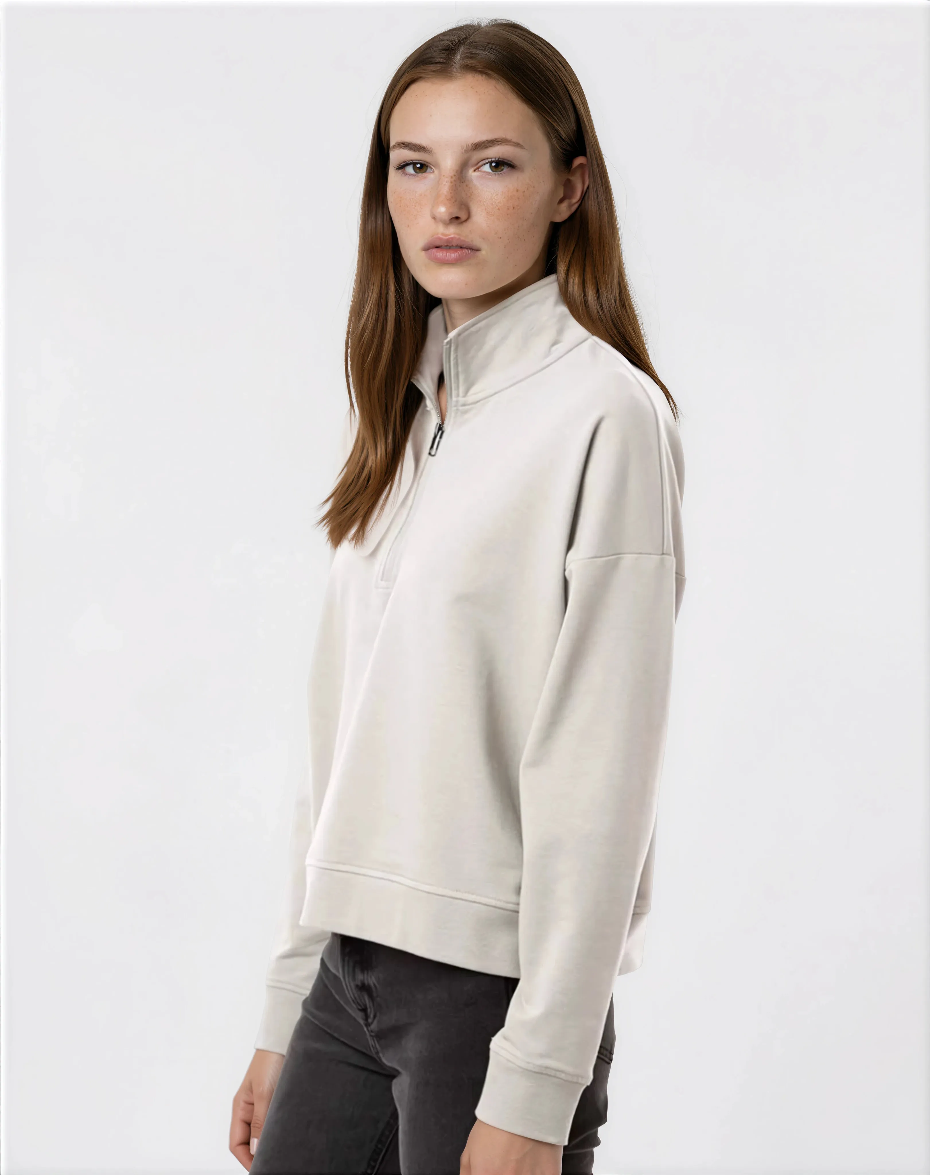 Cropped Performance Qzip - Smoke Grey sold by 2 Putt product image thumbnail 2