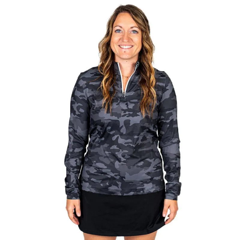 Black Camo Women's Q-Zip sold by 2 Putt