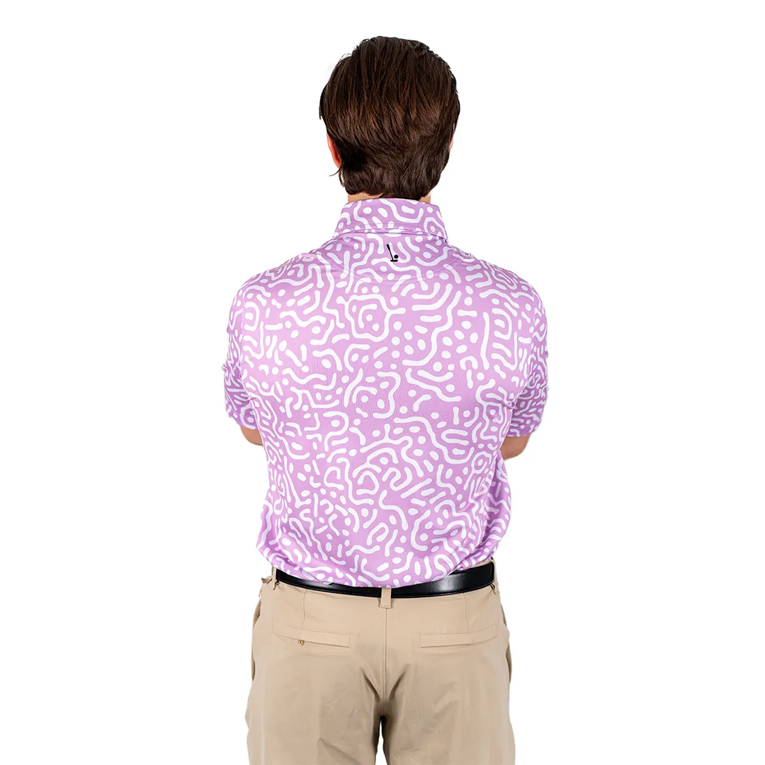 Wrong Fairway Men's Polo (Lavender) sold by 2 Putt product image thumbnail 4