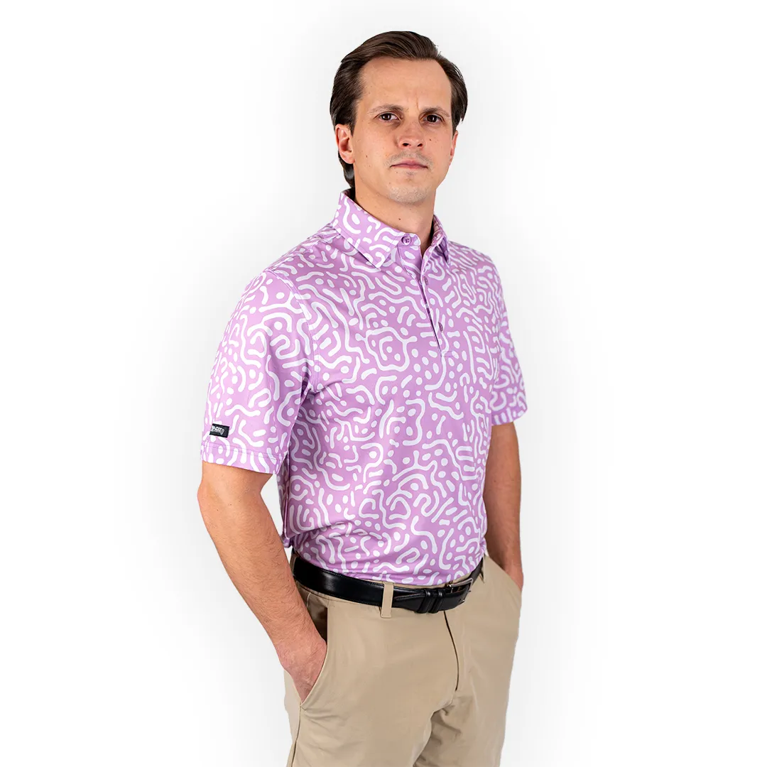 Wrong Fairway Men's Polo (Lavender) sold by 2 Putt product image thumbnail 2