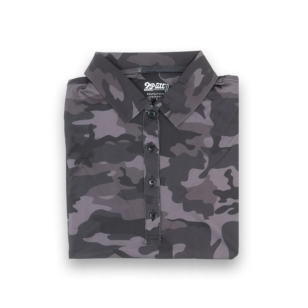 Black Camo Women's Polo (Sleeveless) sold by 2 Putt