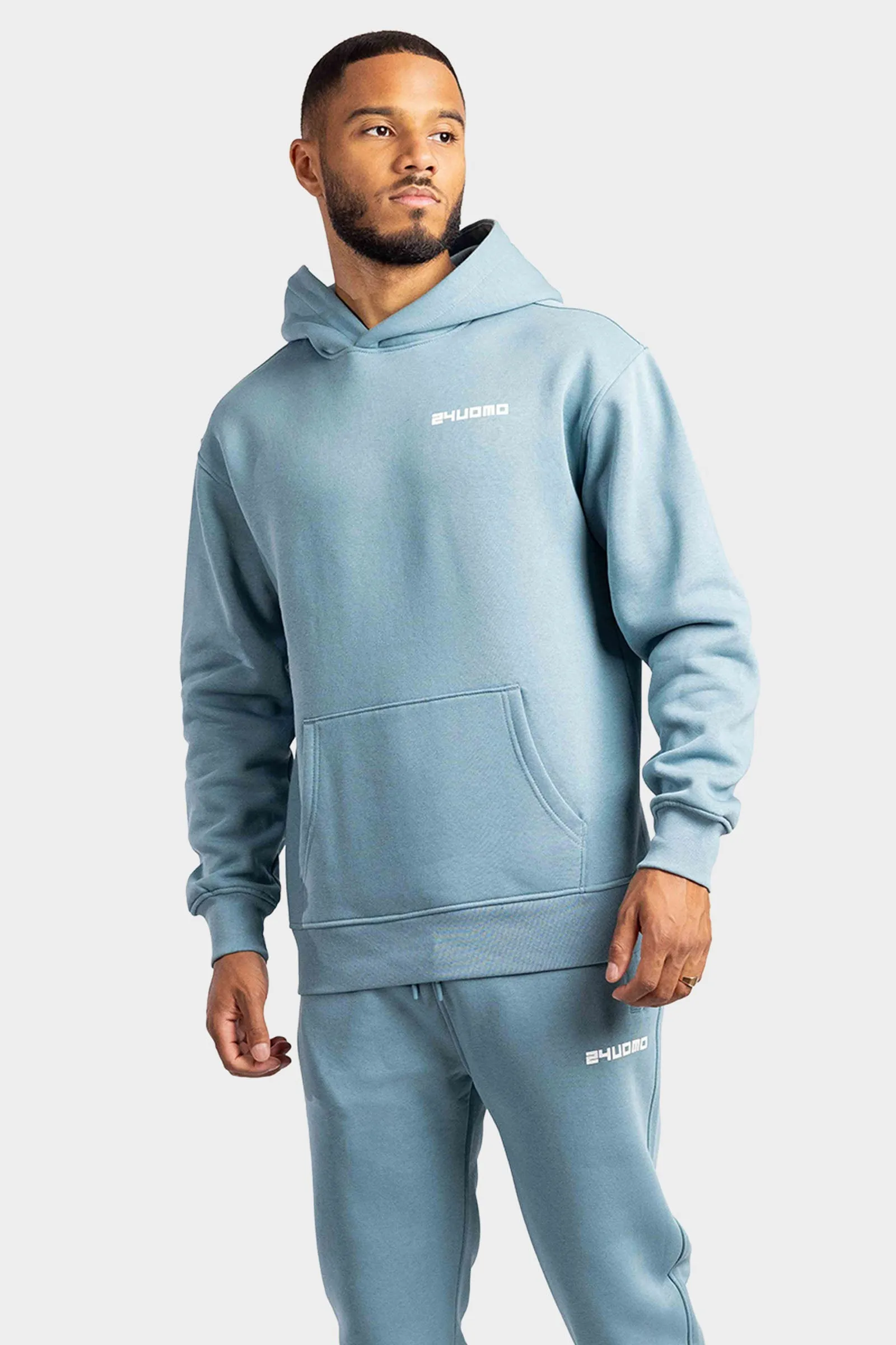 Graphic Logo Hoodie Heren Light Blue sold by 24 Uomo product image thumbnail 2