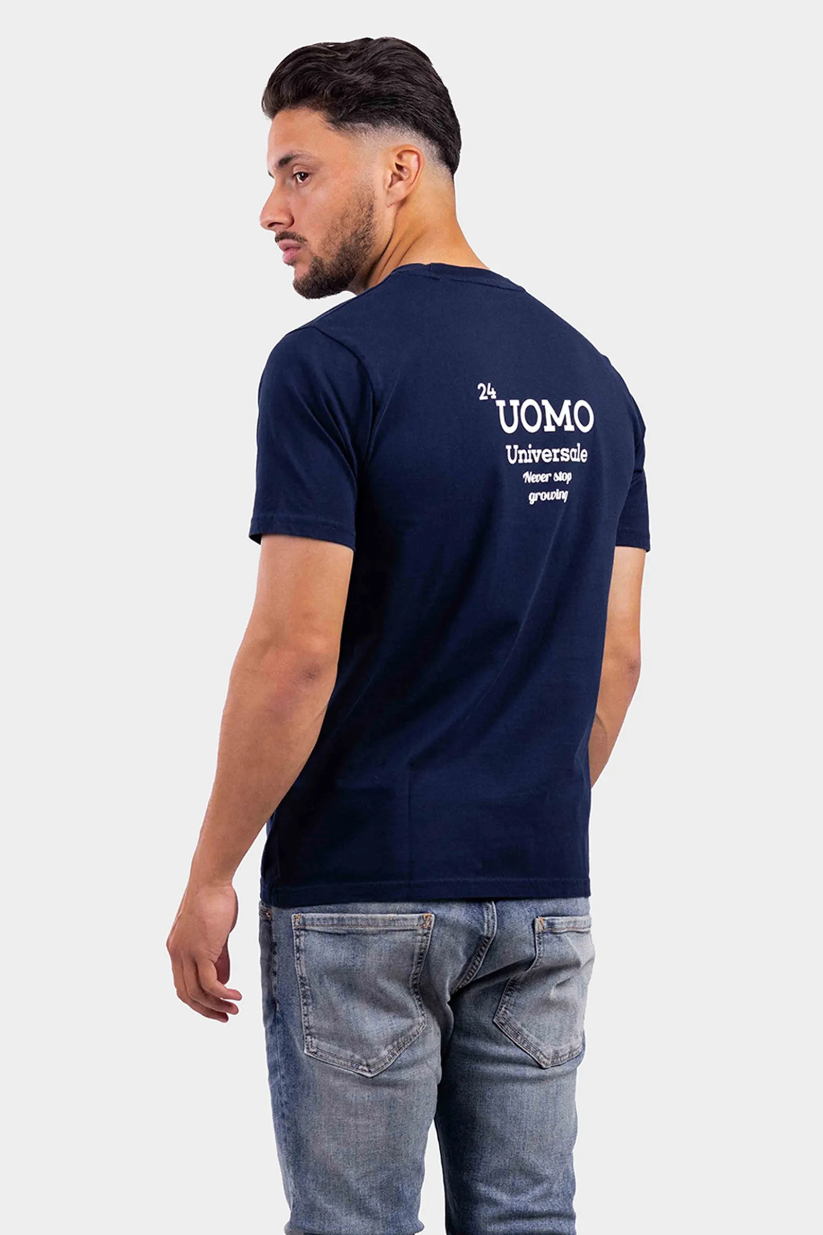 Universale T-Shirt Donkerblauw sold by 24 Uomo
