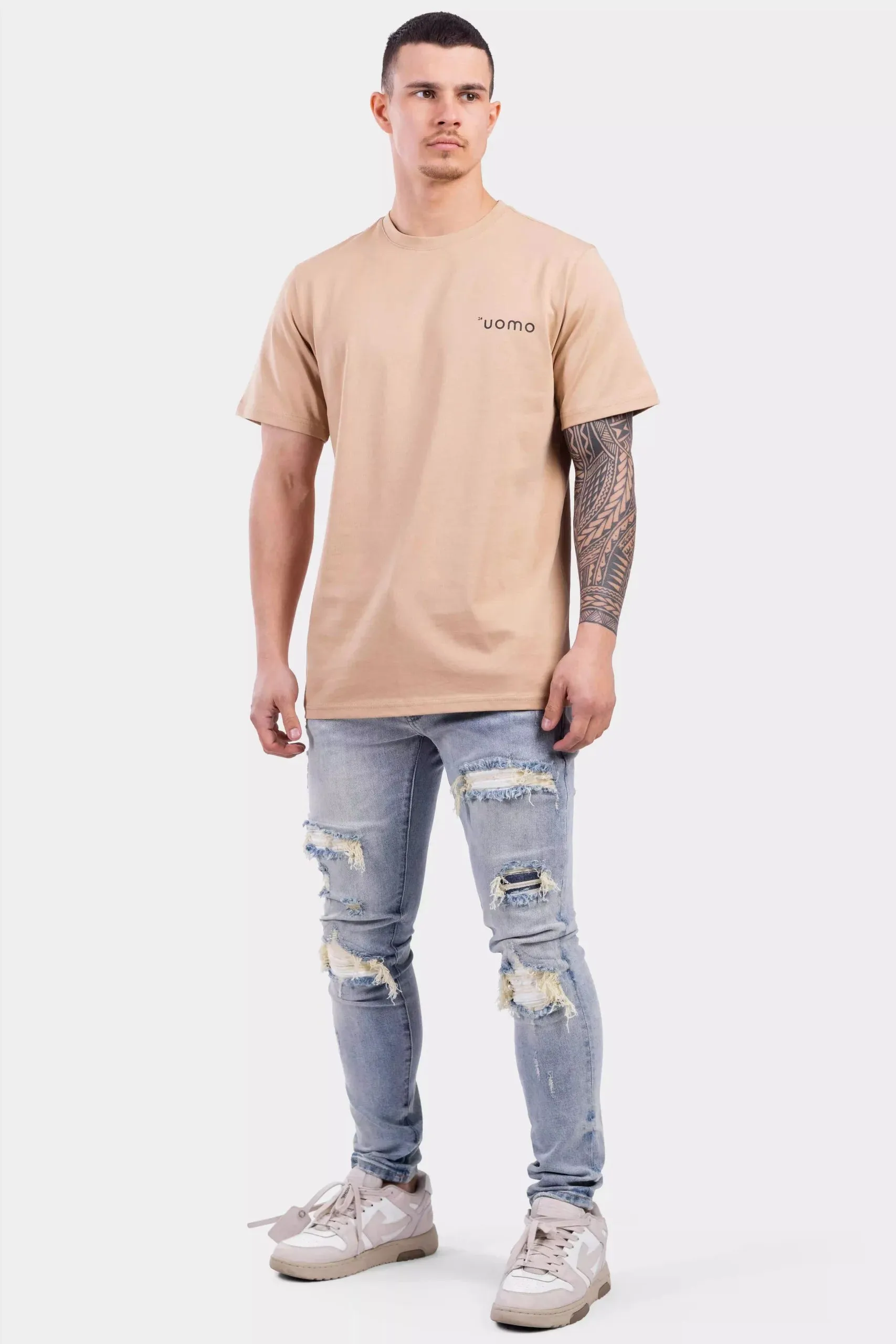Basic T-Shirt Mokka sold by 24 Uomo product image thumbnail 2