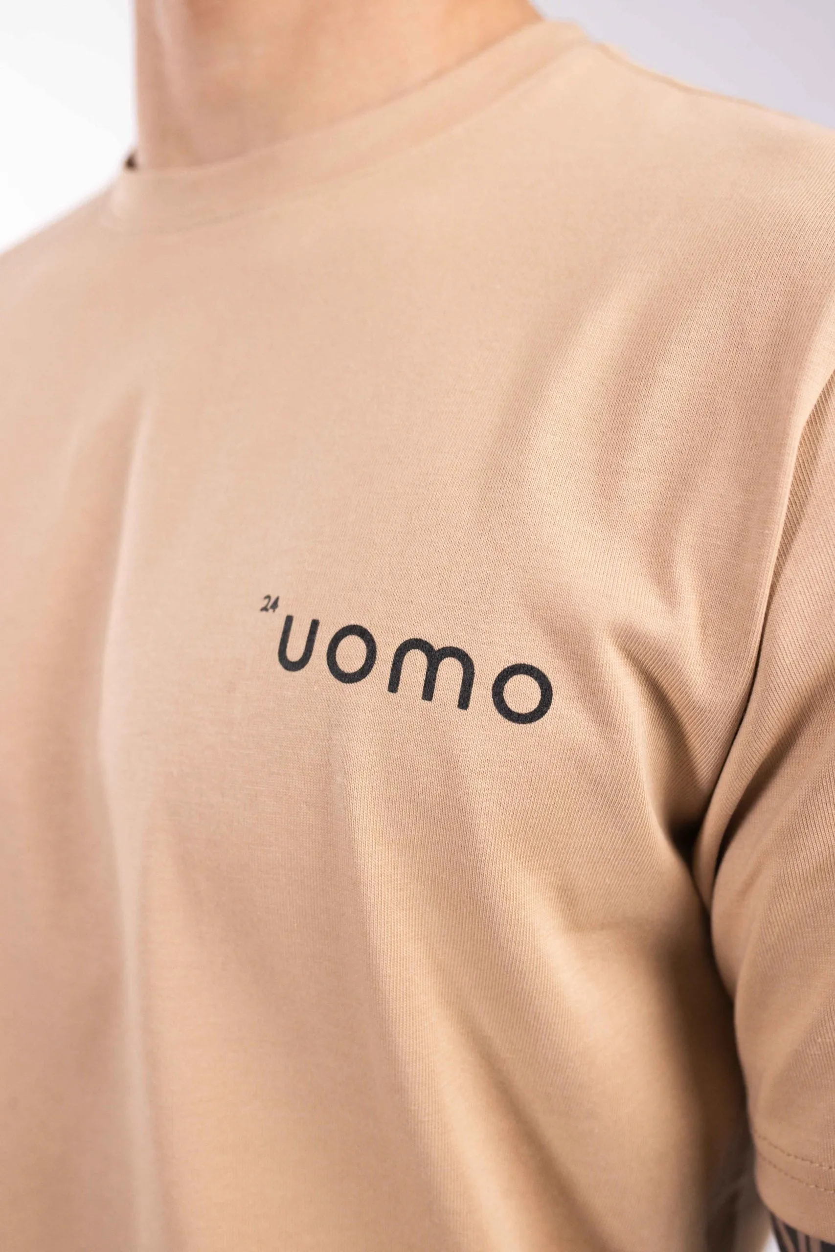 Basic T-Shirt Mokka sold by 24 Uomo product image thumbnail 5