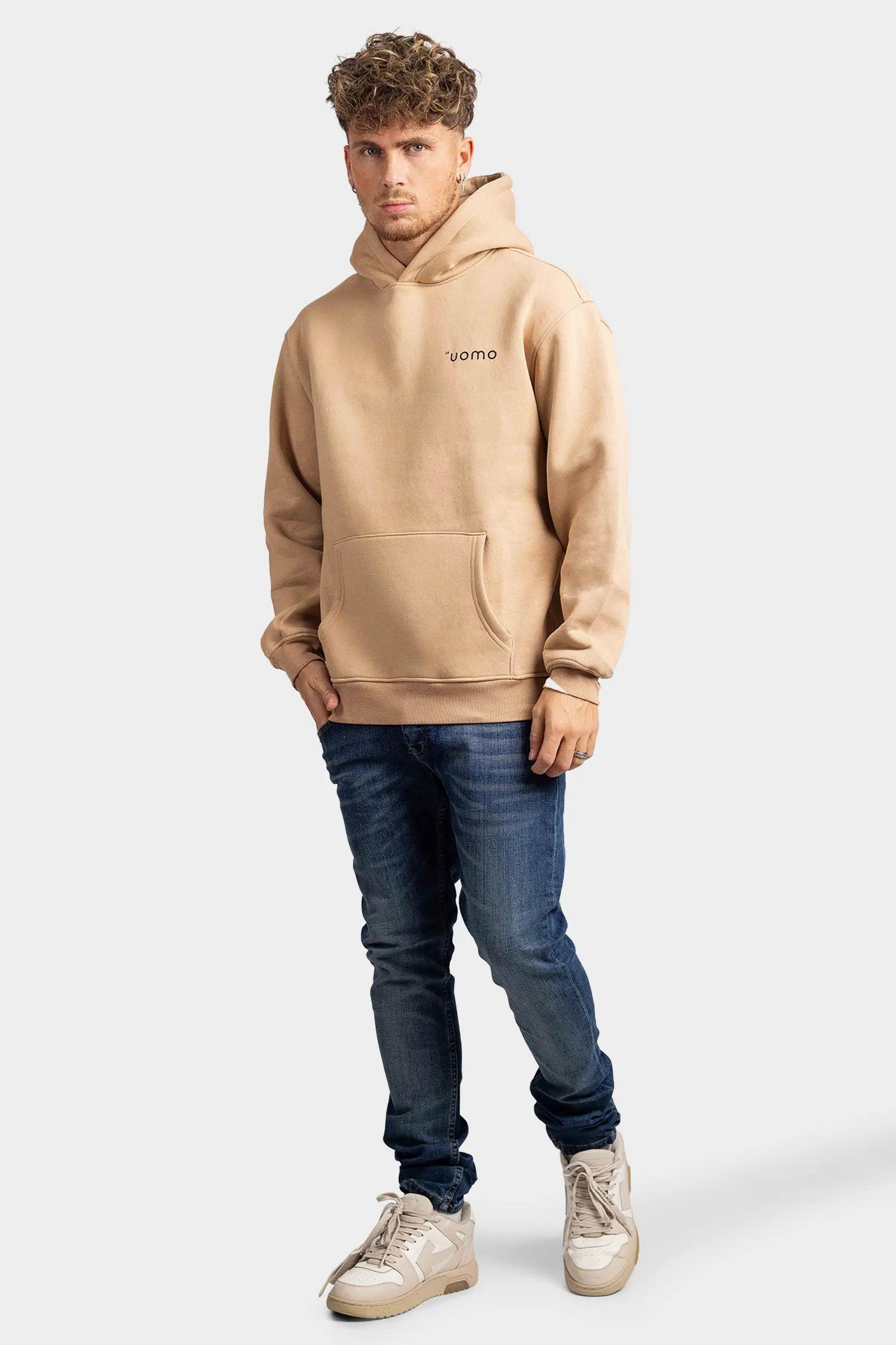 Basic Hoodie Mokka sold by 24 Uomo product image thumbnail 3