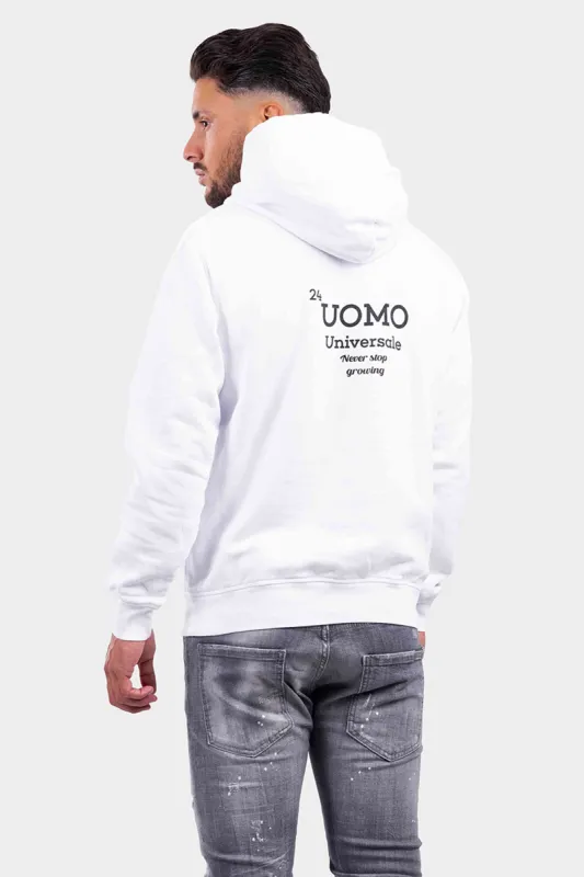 Universale Hoodie Wit sold by 24 Uomo
