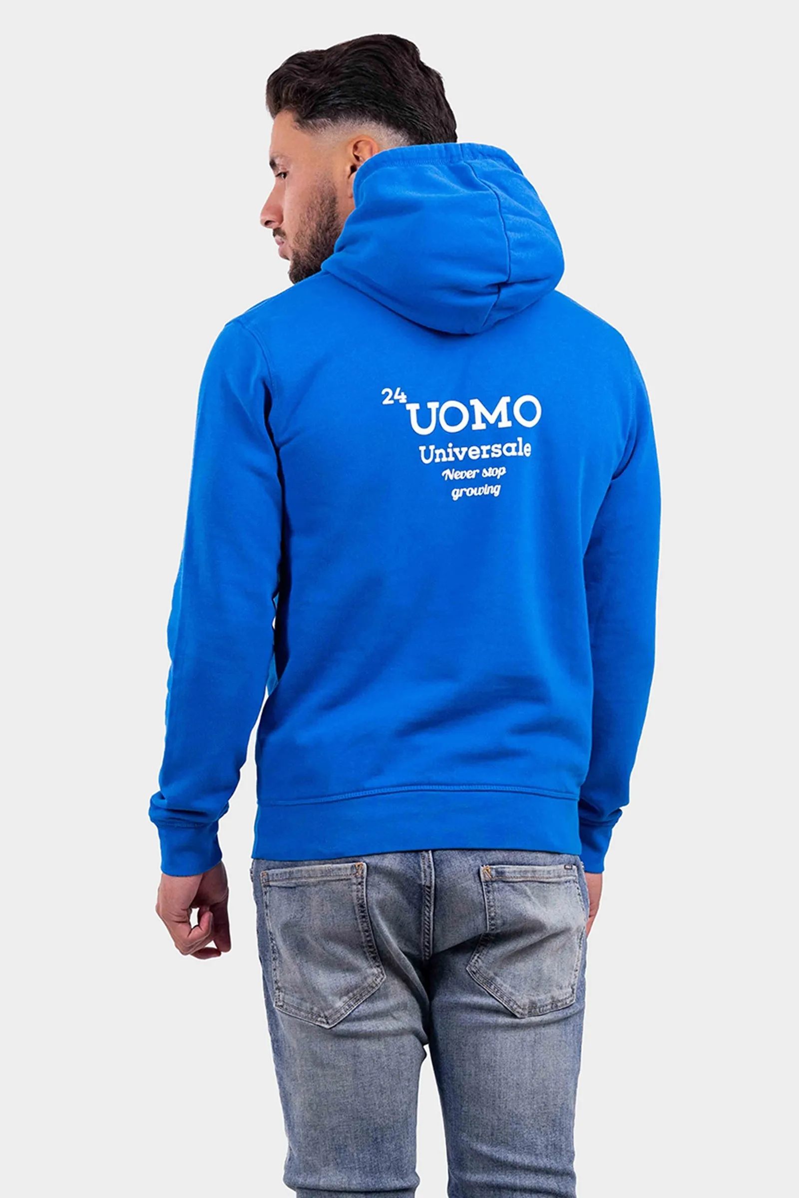 Universale Hoodie Kobalt Blauw sold by 24 Uomo