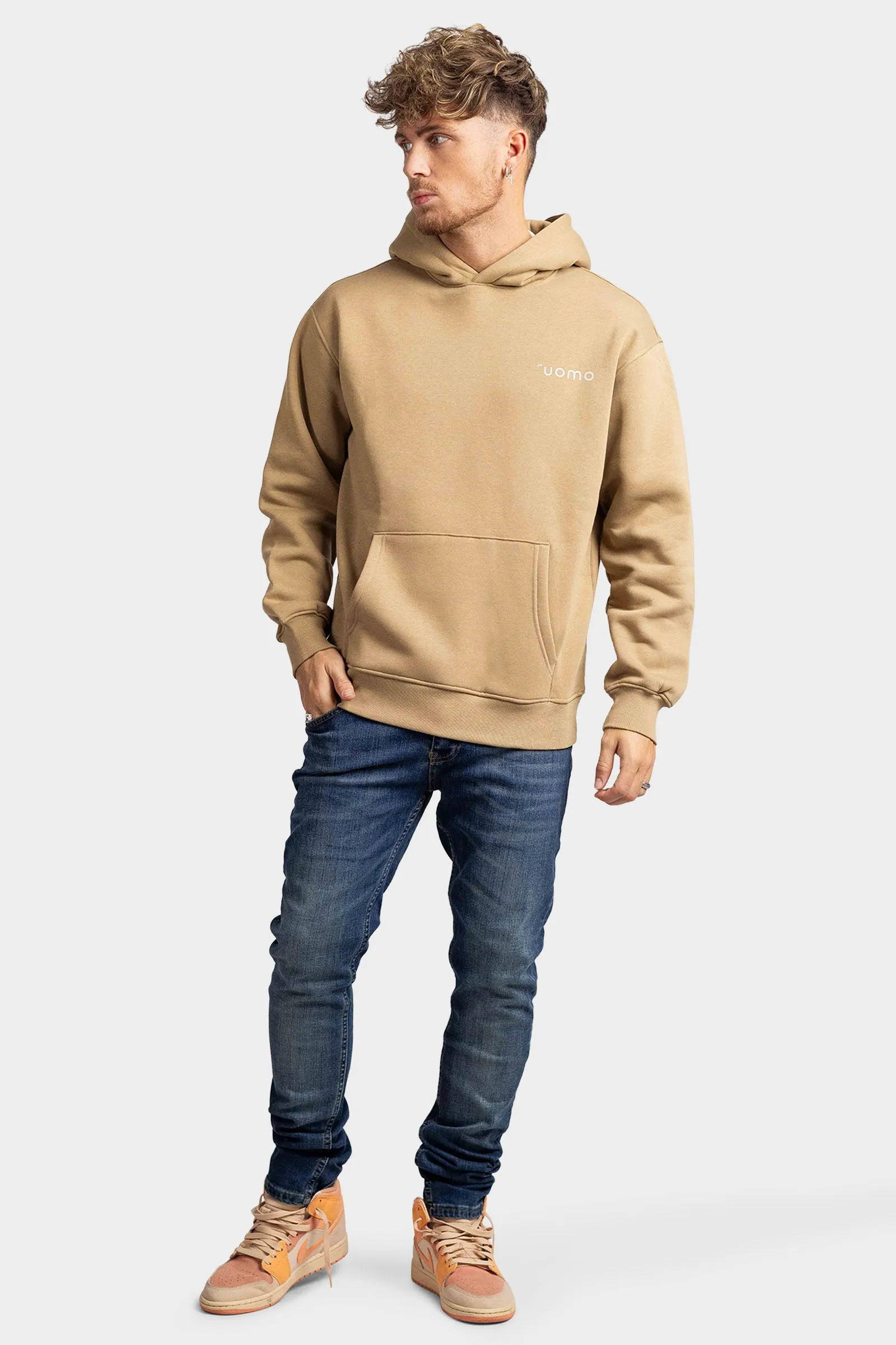 Basic Hoodie Heren Army sold by 24 Uomo product image thumbnail 3