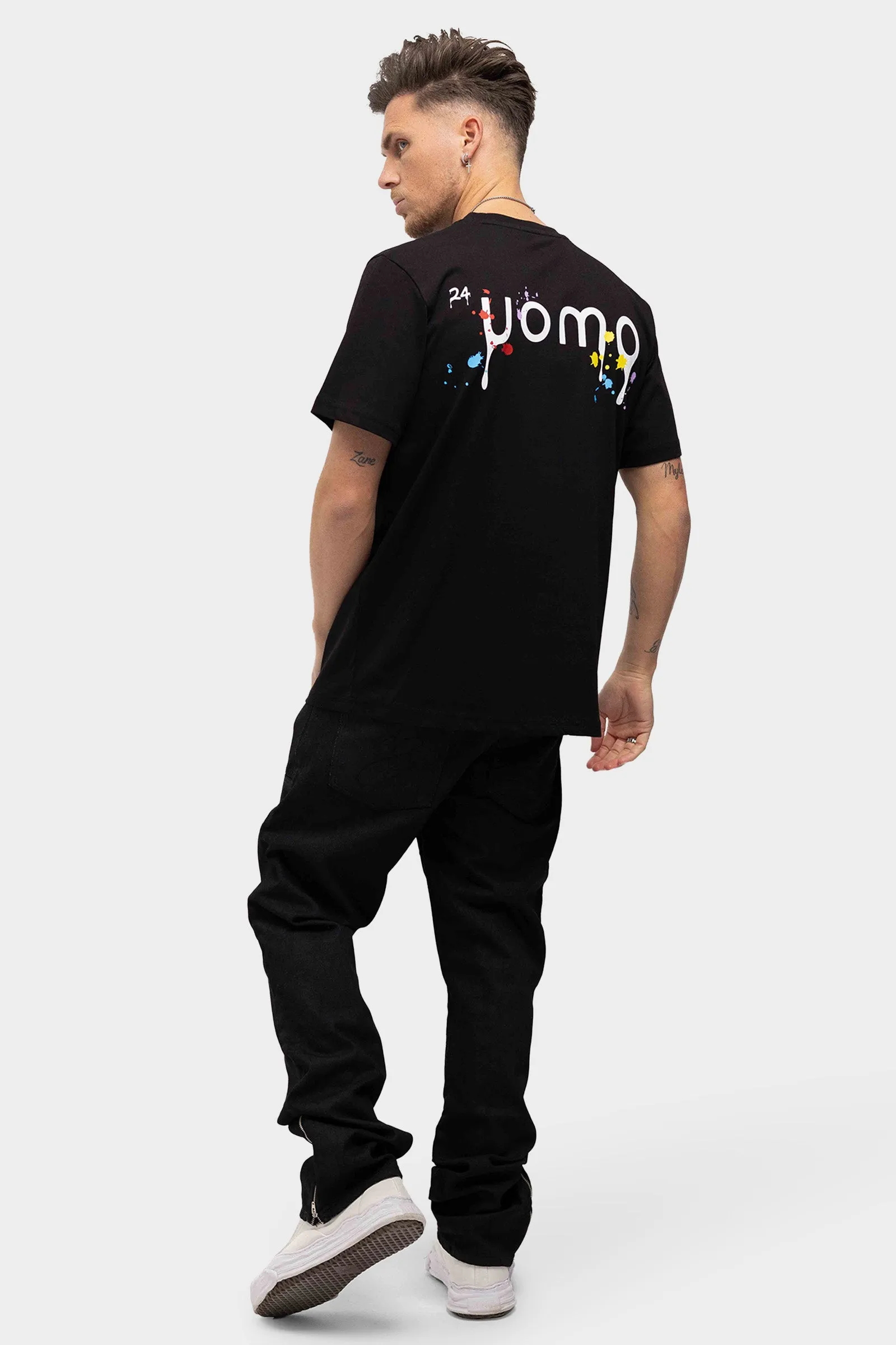 Paint T-shirt Zwart sold by 24 Uomo product image thumbnail 3