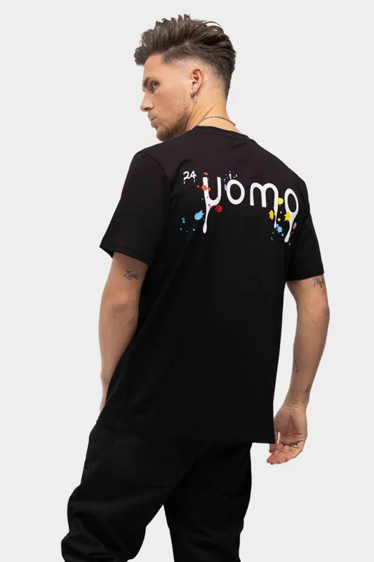 Paint T-shirt Zwart sold by 24 Uomo