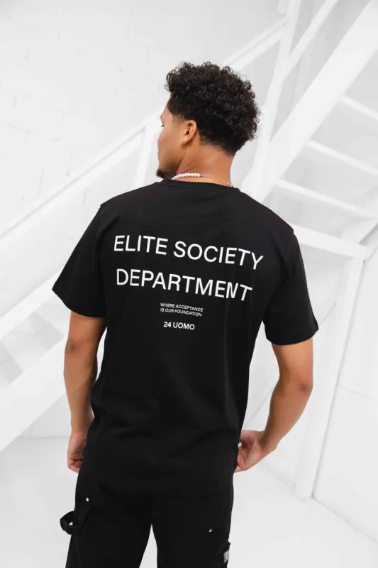 Elite Society T-shirt Zwart sold by 24 Uomo