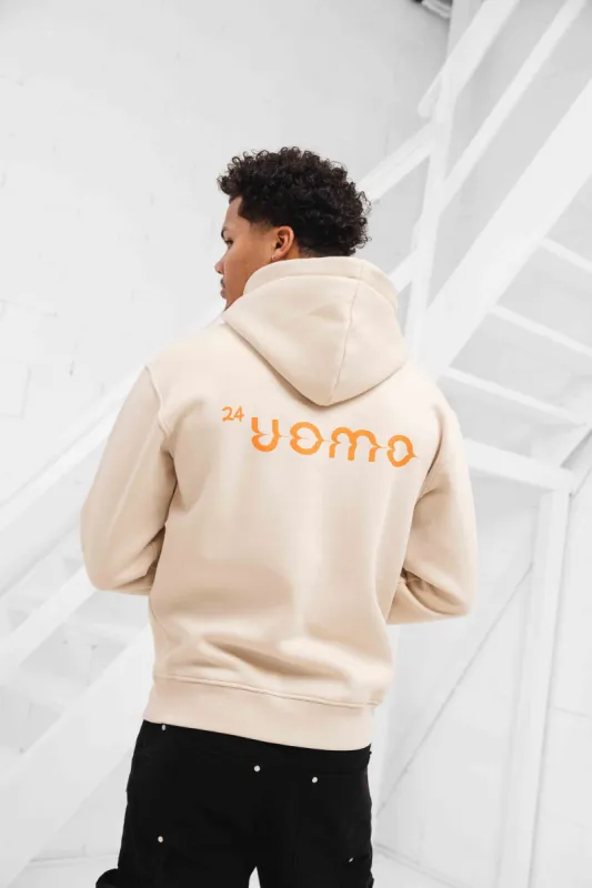 Mirror Hoodie Beige sold by 24 Uomo