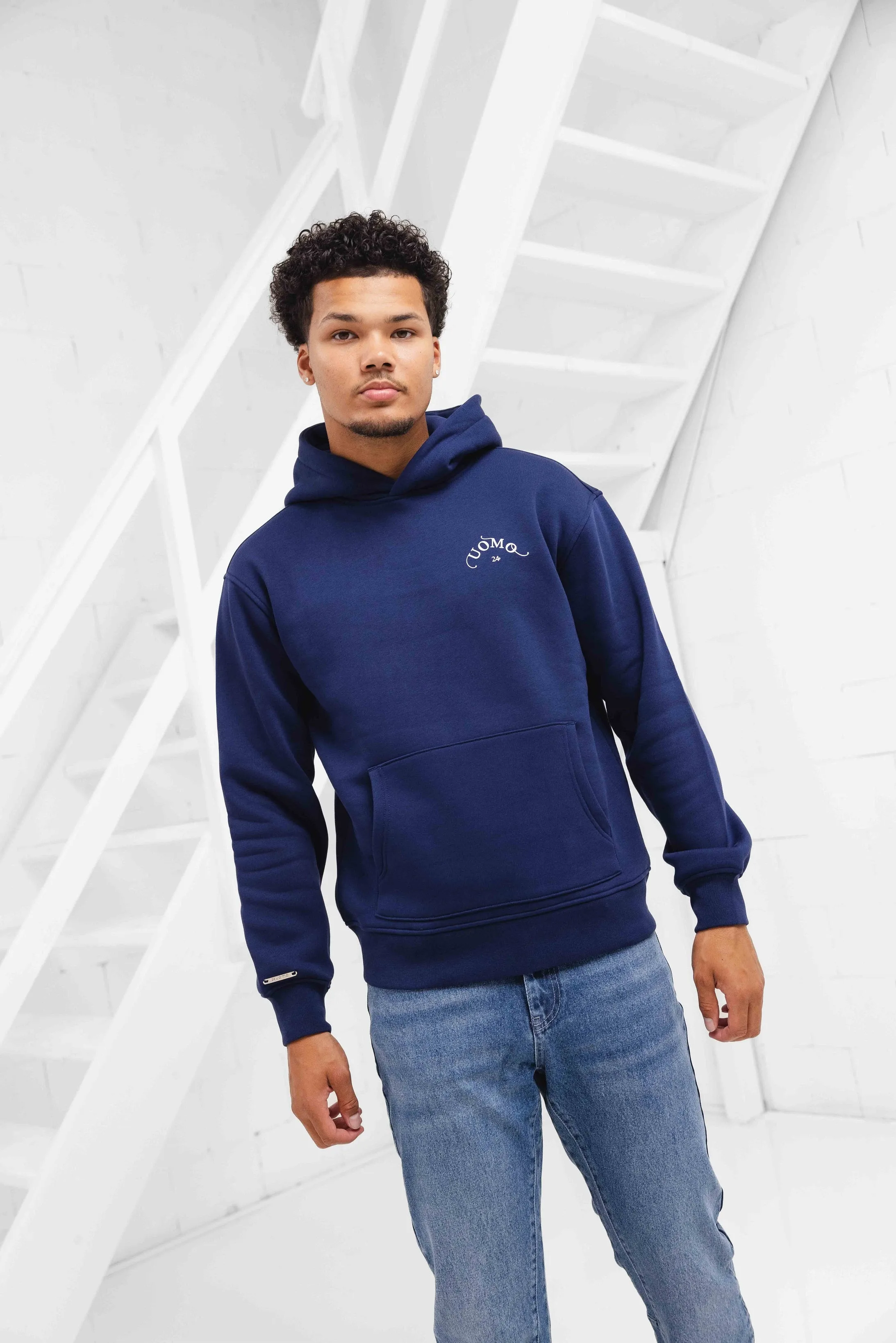 Never Stop Growing Hoodie Navy sold by 24 Uomo product image thumbnail 2