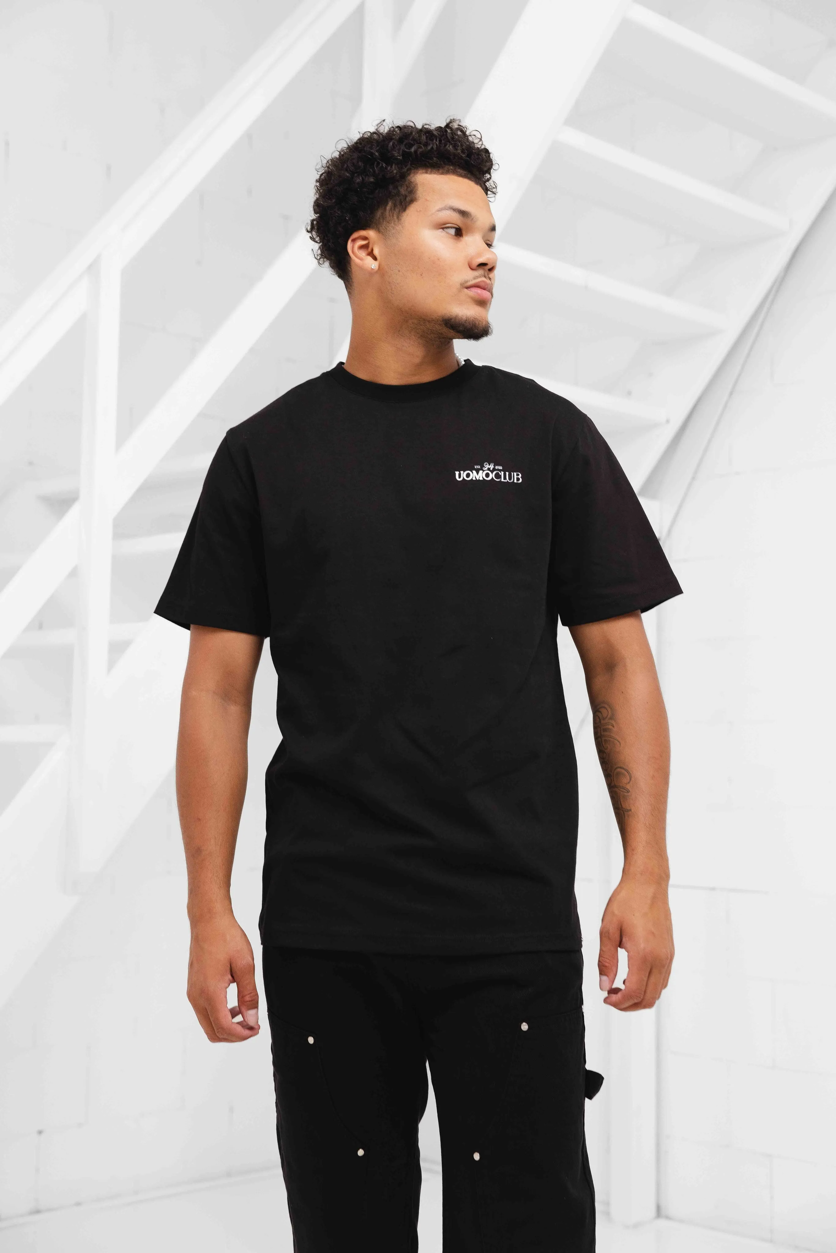 Club T-shirt Heren Zwart sold by 24 Uomo product image thumbnail 4