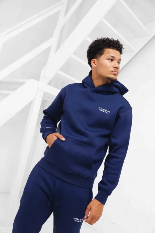 Universale 2.0 Hoodie Heren Navy sold by 24 Uomo