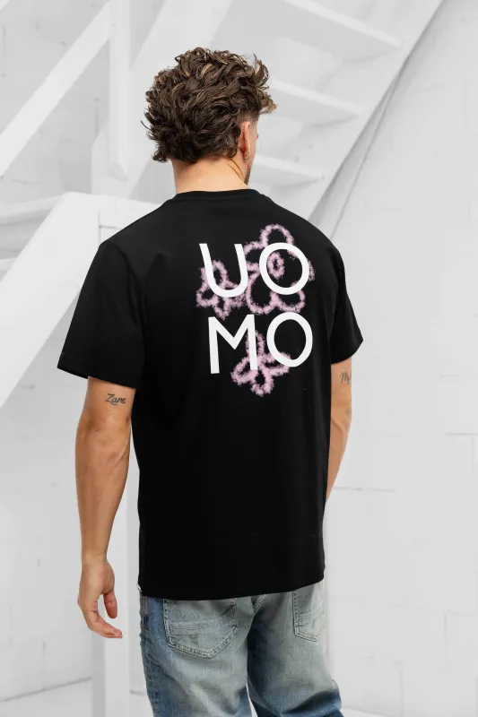 Flora 2.0 T-shirt Heren Zwart sold by 24 Uomo