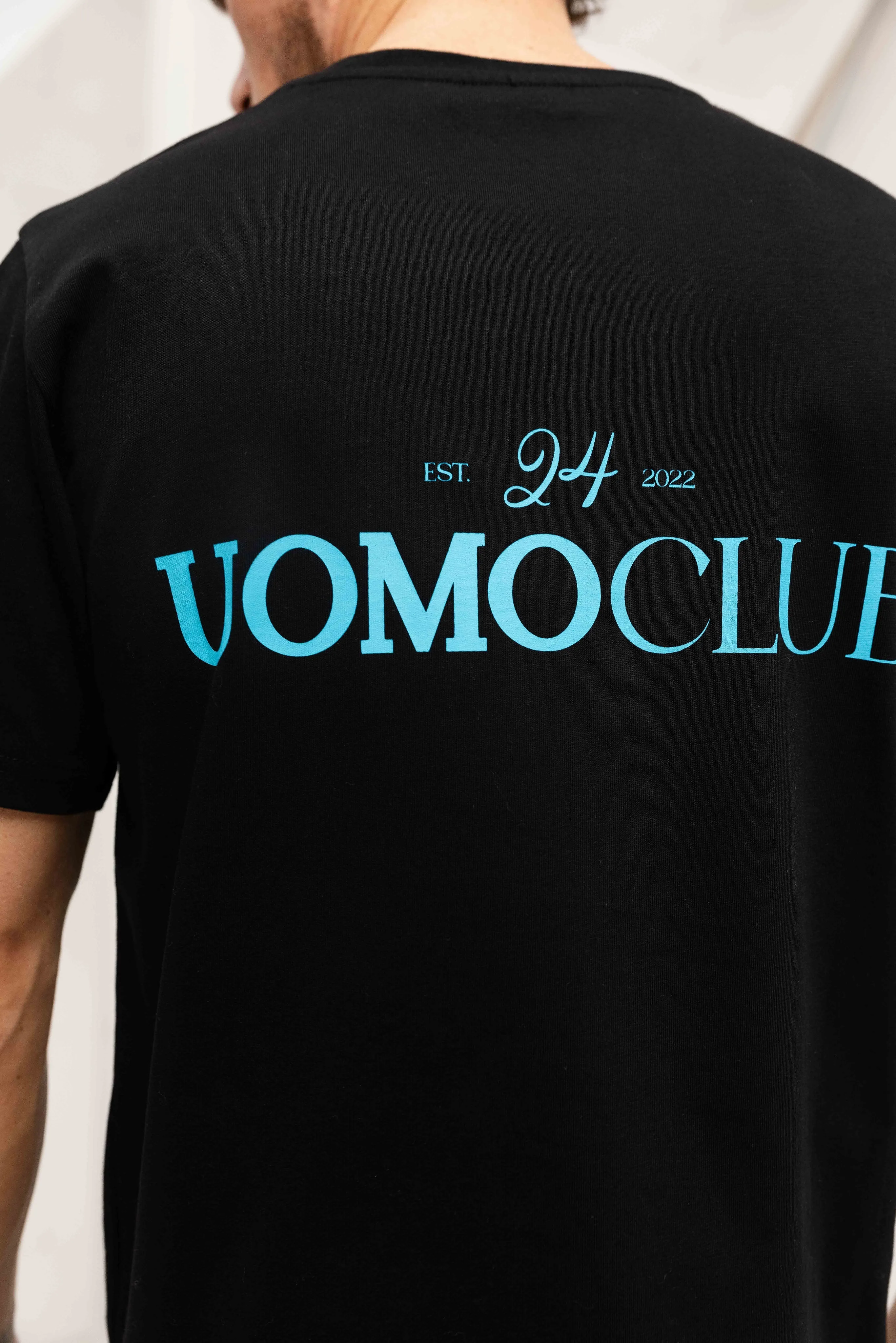 Club T-shirt Heren Zwart/Lichtblauw sold by 24 Uomo product image thumbnail 5