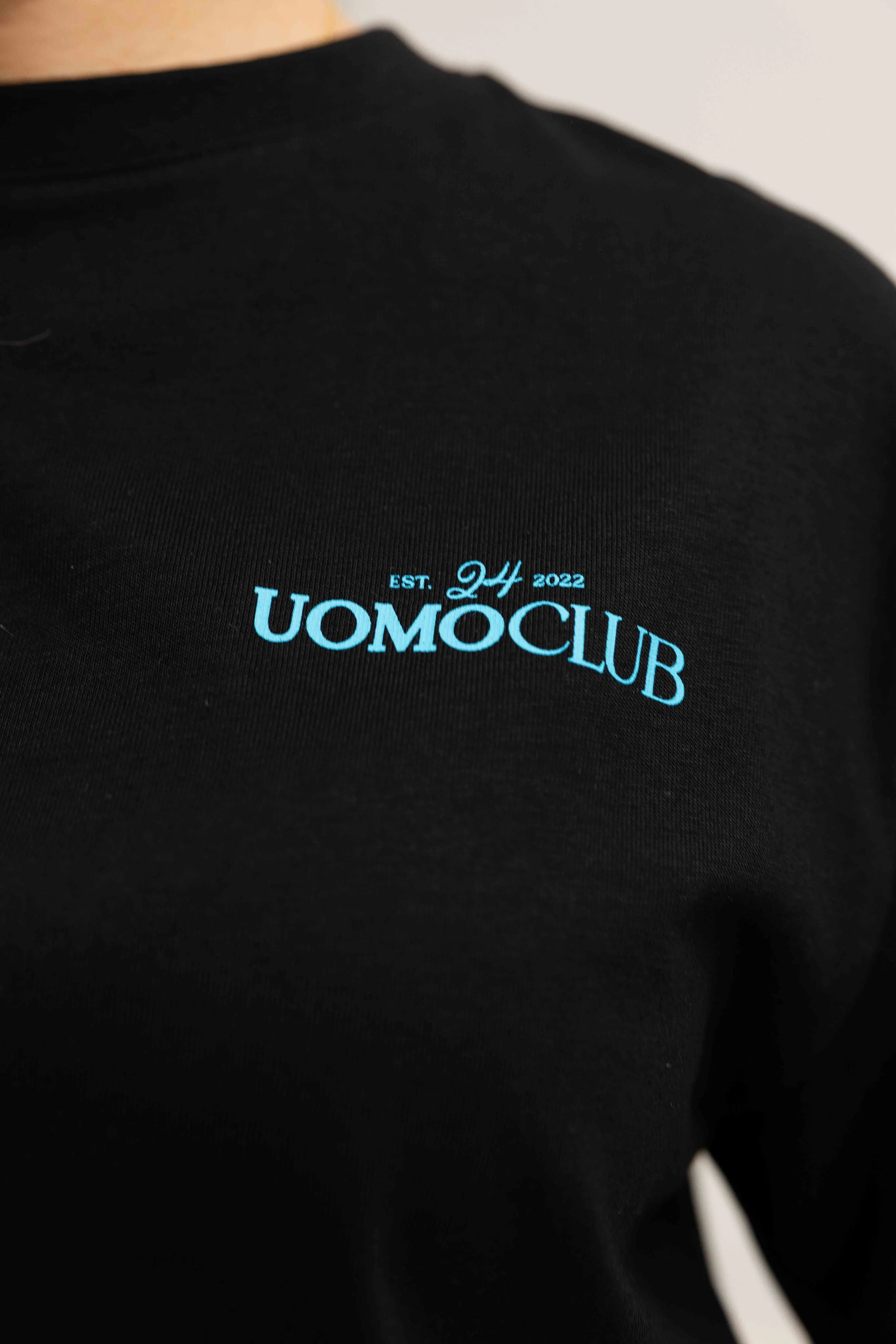 Club T-shirt Dames Zwart/Lichtblauw sold by 24 Uomo product image thumbnail 5