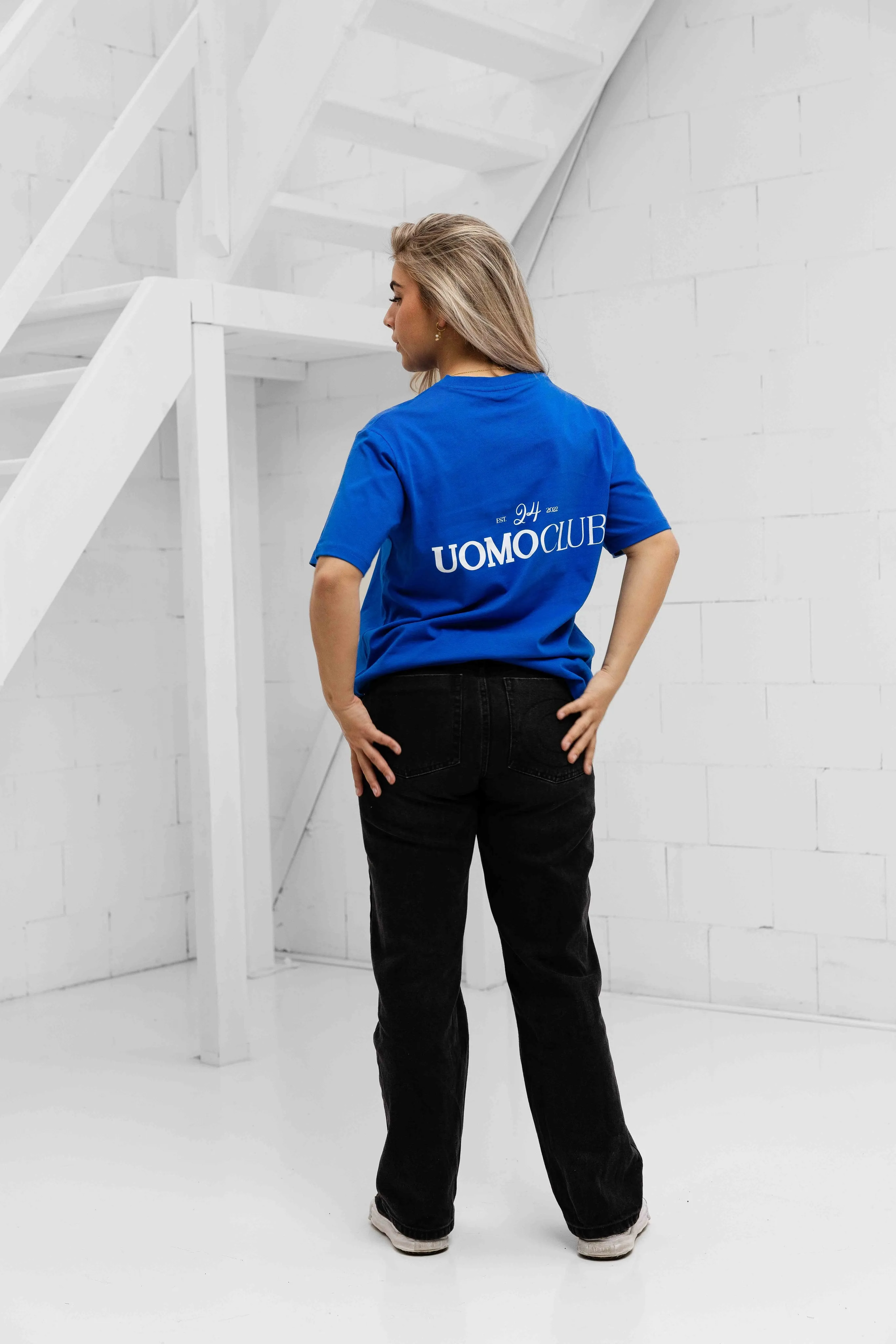 Club T-shirt Dames Kobalt Blauw sold by 24 Uomo product image thumbnail 3