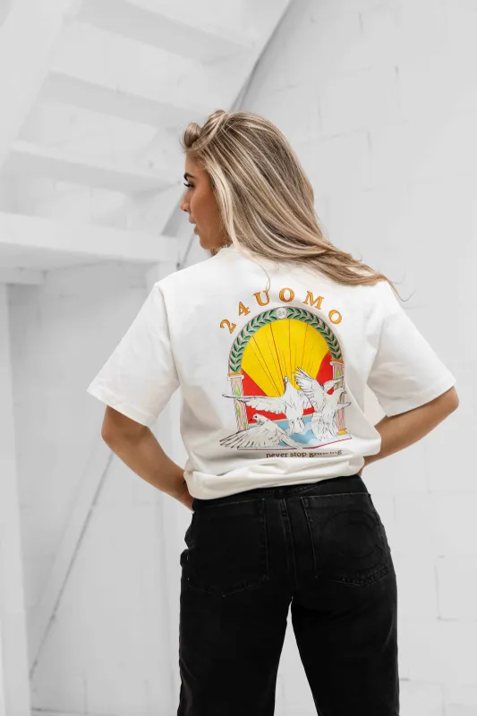 Unity T-shirt Dames Off-White sold by 24 Uomo