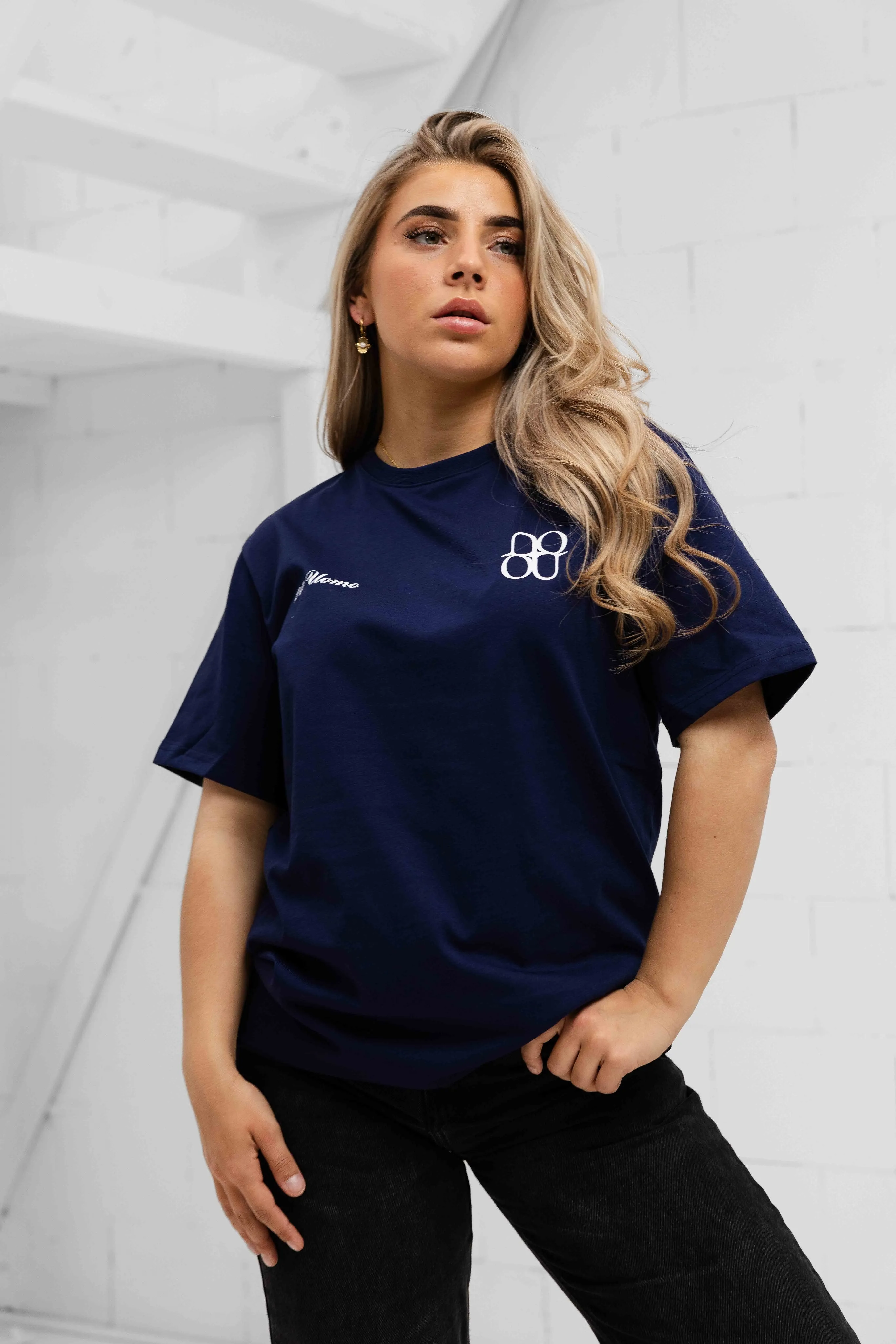 Symbol T-shirt Dames Navy sold by 24 Uomo product image thumbnail 2