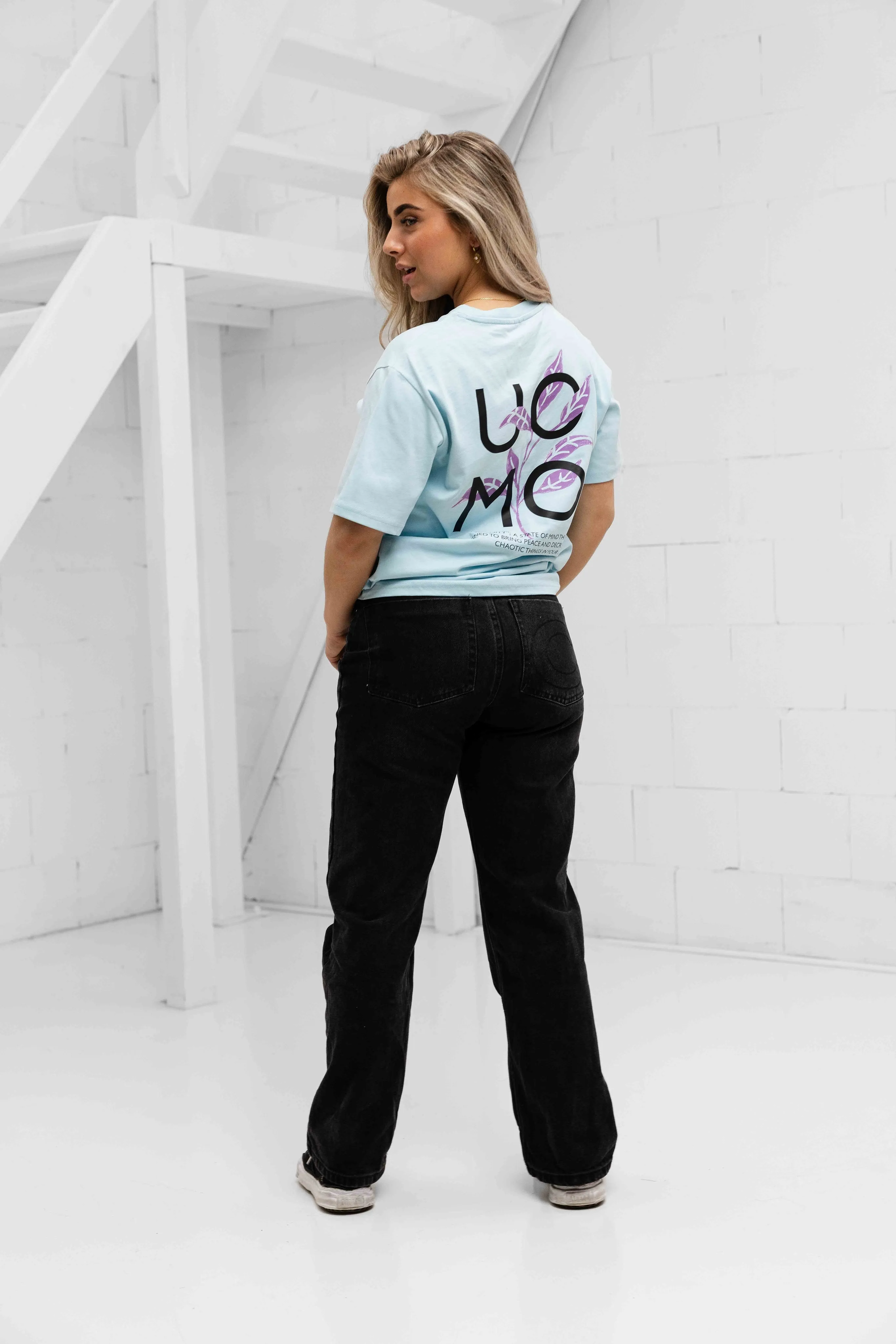 Floral T-shirt Dames Lichtblauw sold by 24 Uomo product image thumbnail 4