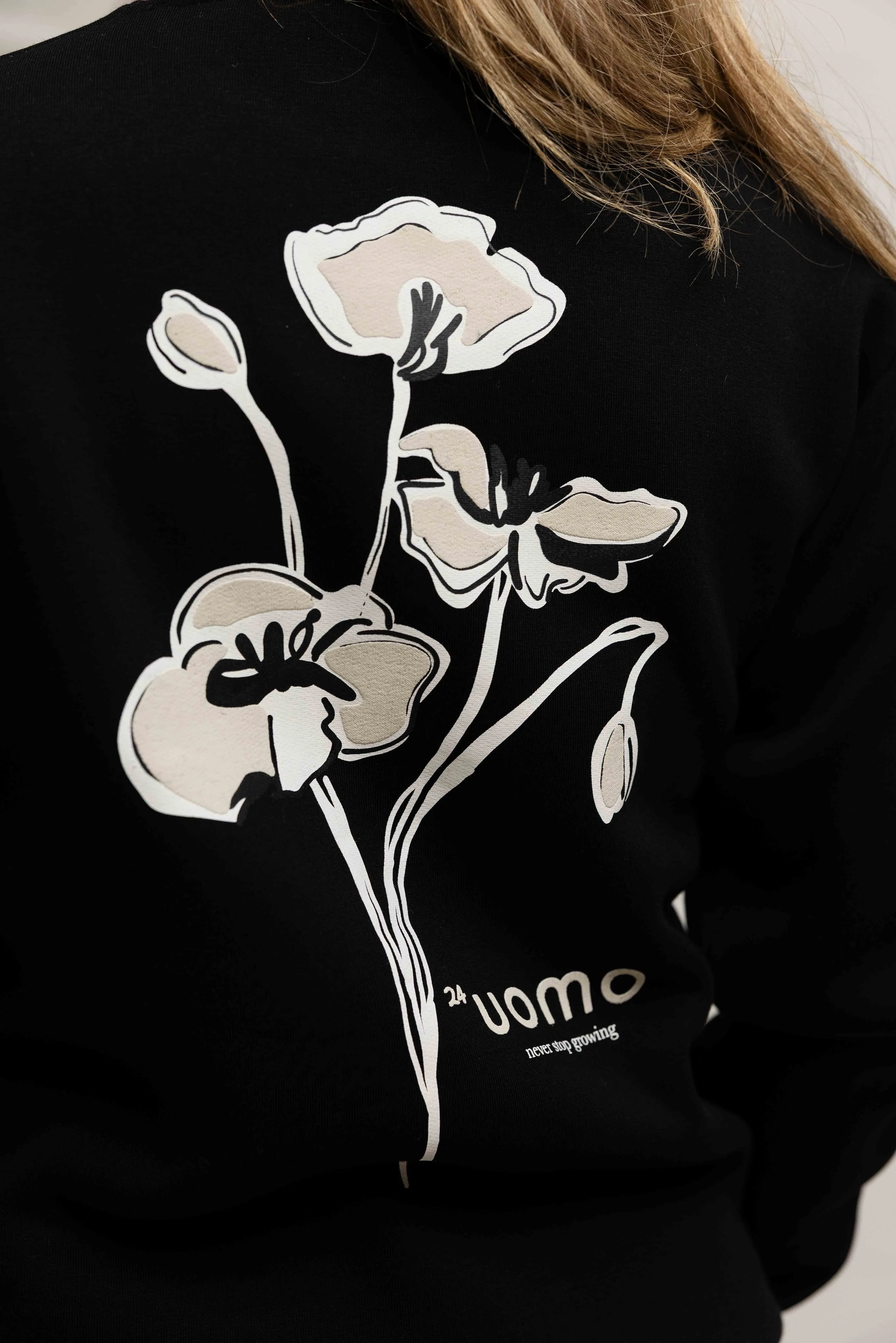 Flower Sweater Dames Black/Beige sold by 24 Uomo product image thumbnail 5