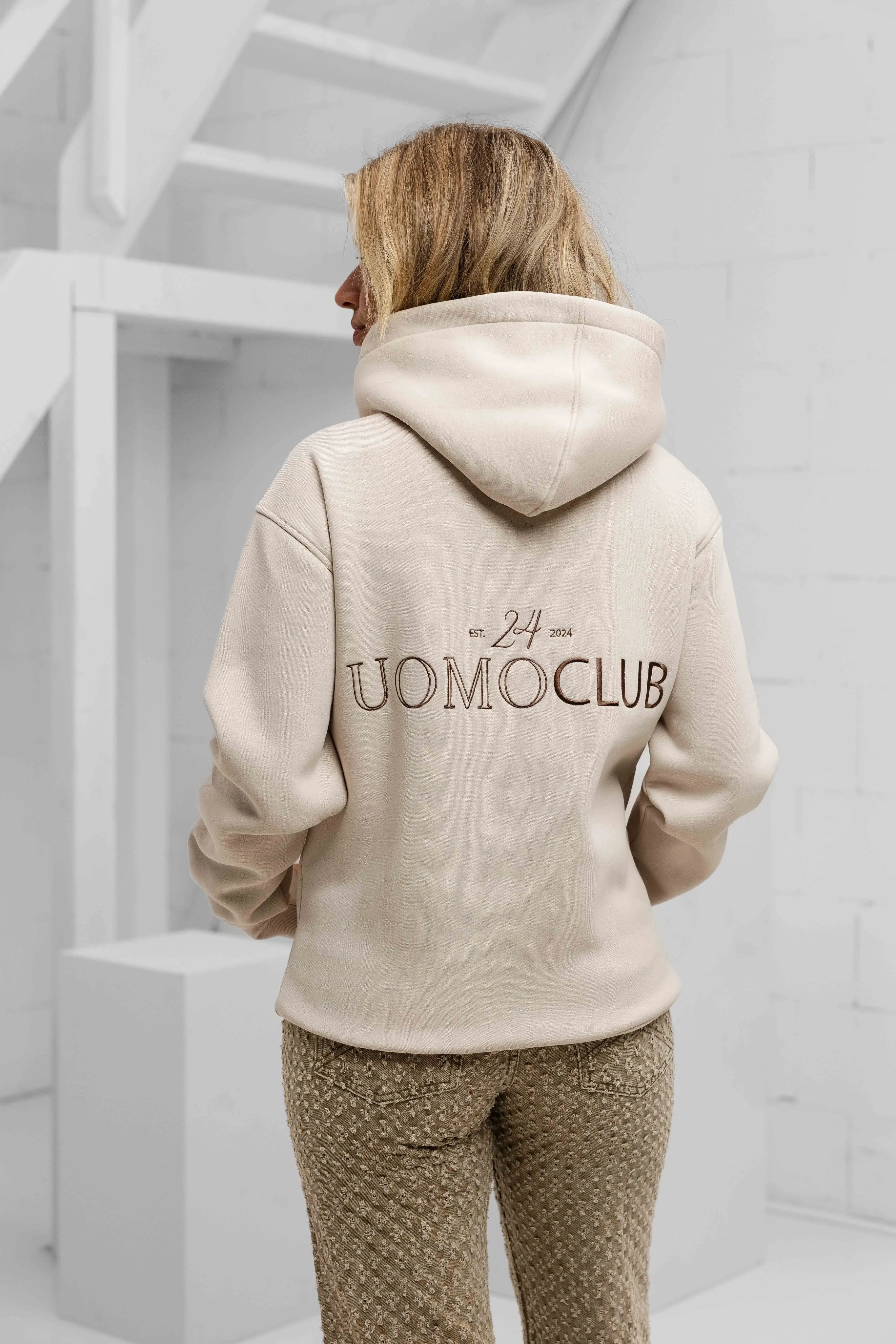 Club Hoodie Dames Beige sold by 24 Uomo