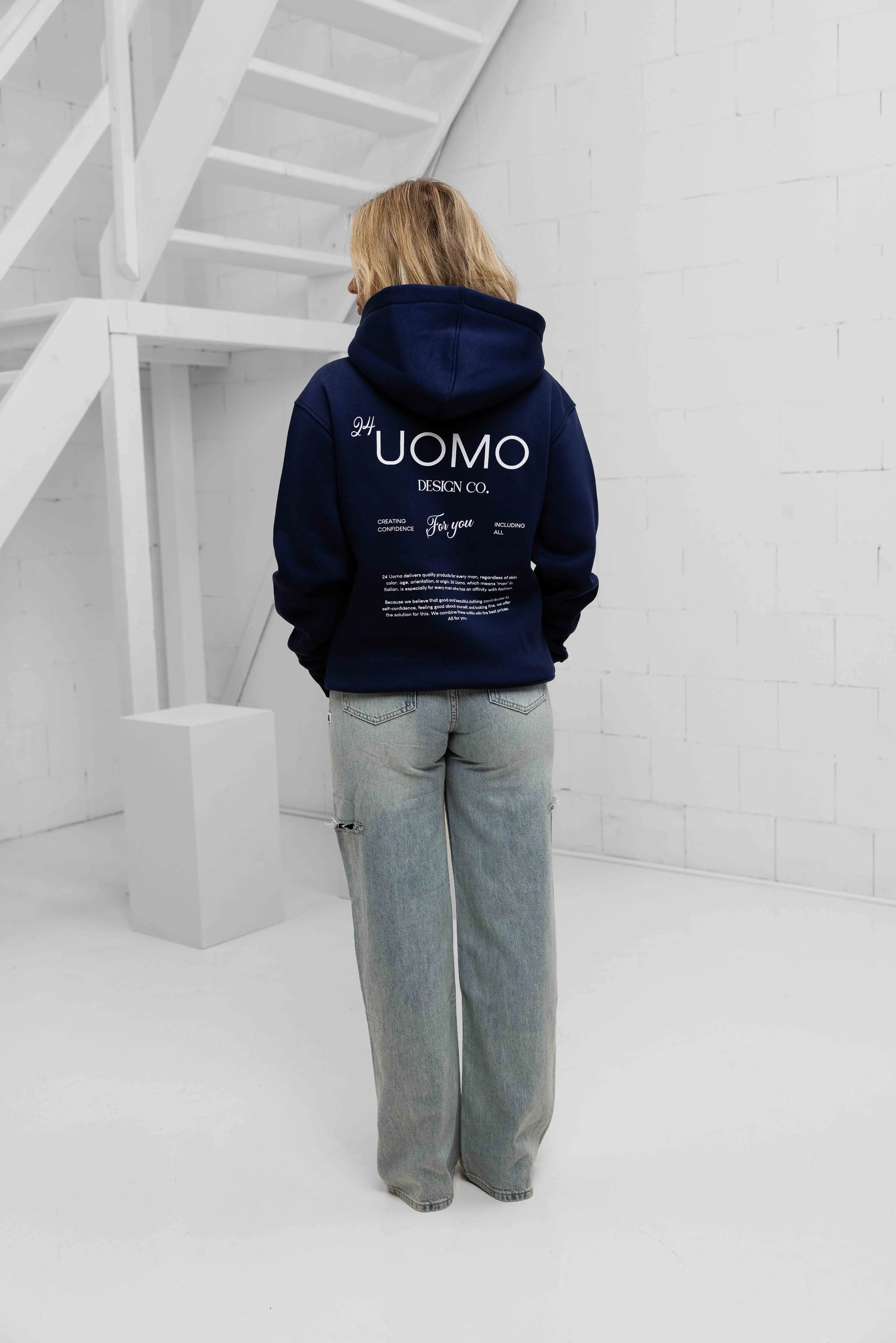 Club 2.0 Hoodie Dames Navy sold by 24 Uomo product image thumbnail 3