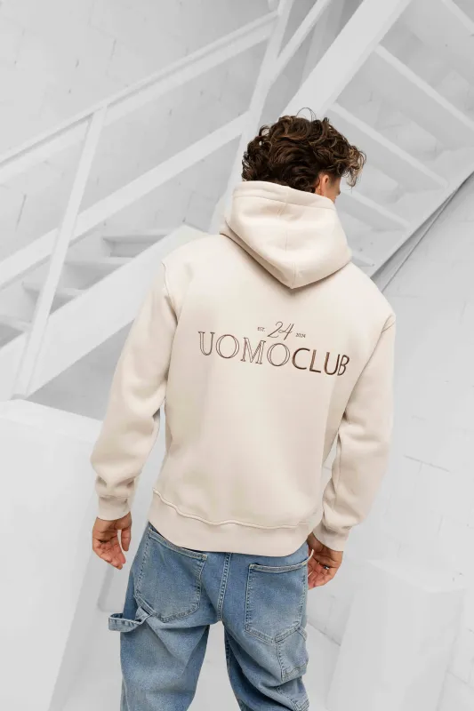 Club Hoodie Beige sold by 24 Uomo
