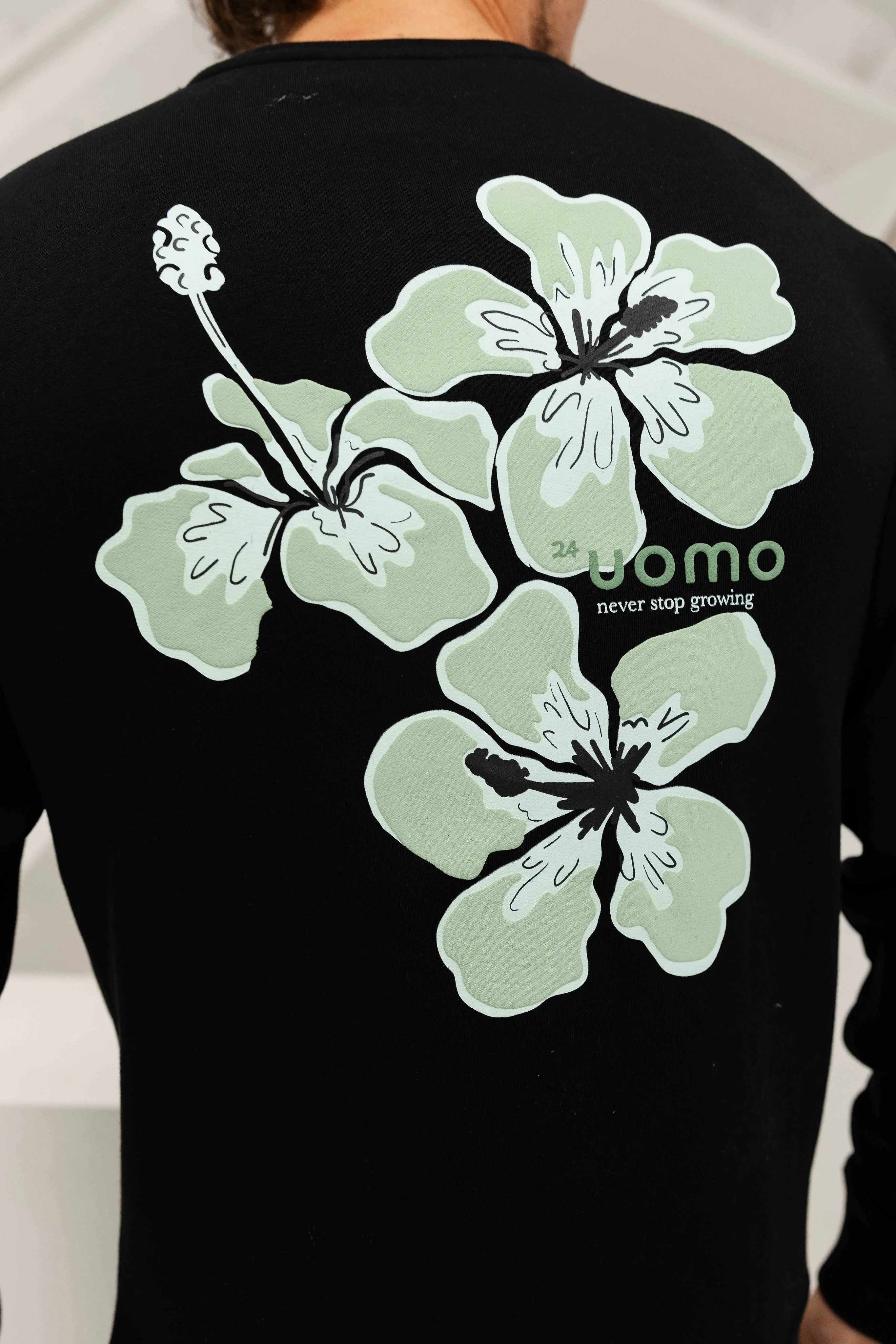 Flower Sweater Black/Green sold by 24 Uomo product image thumbnail 5