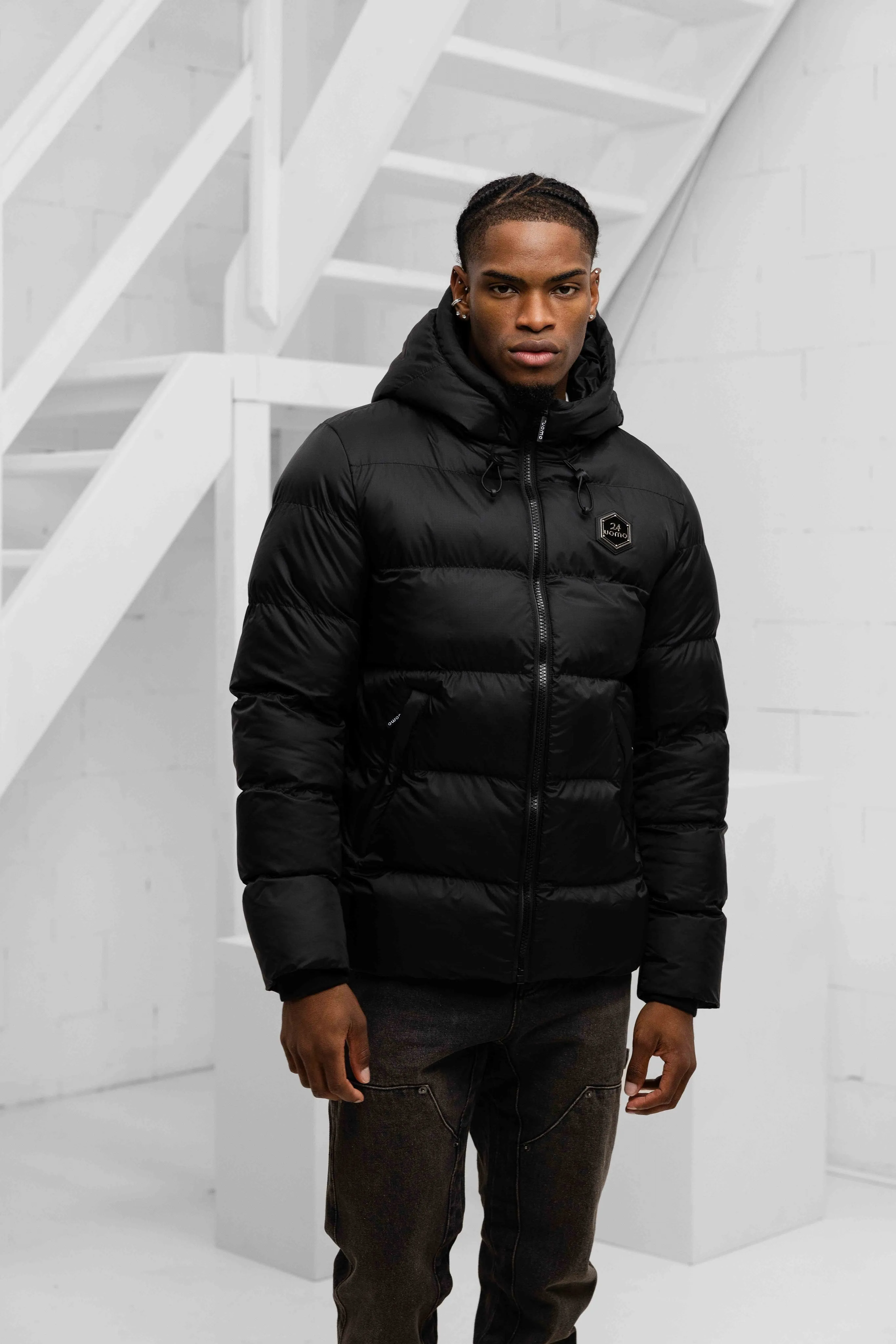 Puffer 2.0 Jacket Heren Zwart sold by 24 Uomo