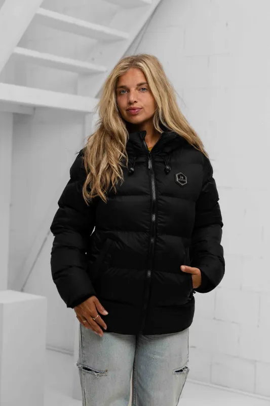 Puffer 2.0 Jacket Dames Zwart made by 24 Uomo