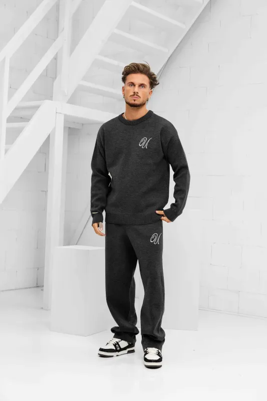 Knitted Trainingspak Heren Dark Grey sold by 24 Uomo