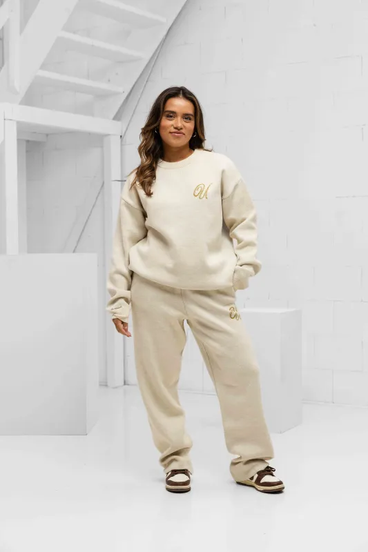 Knitted Trainingspak Dames Sand/Khaki sold by 24 Uomo