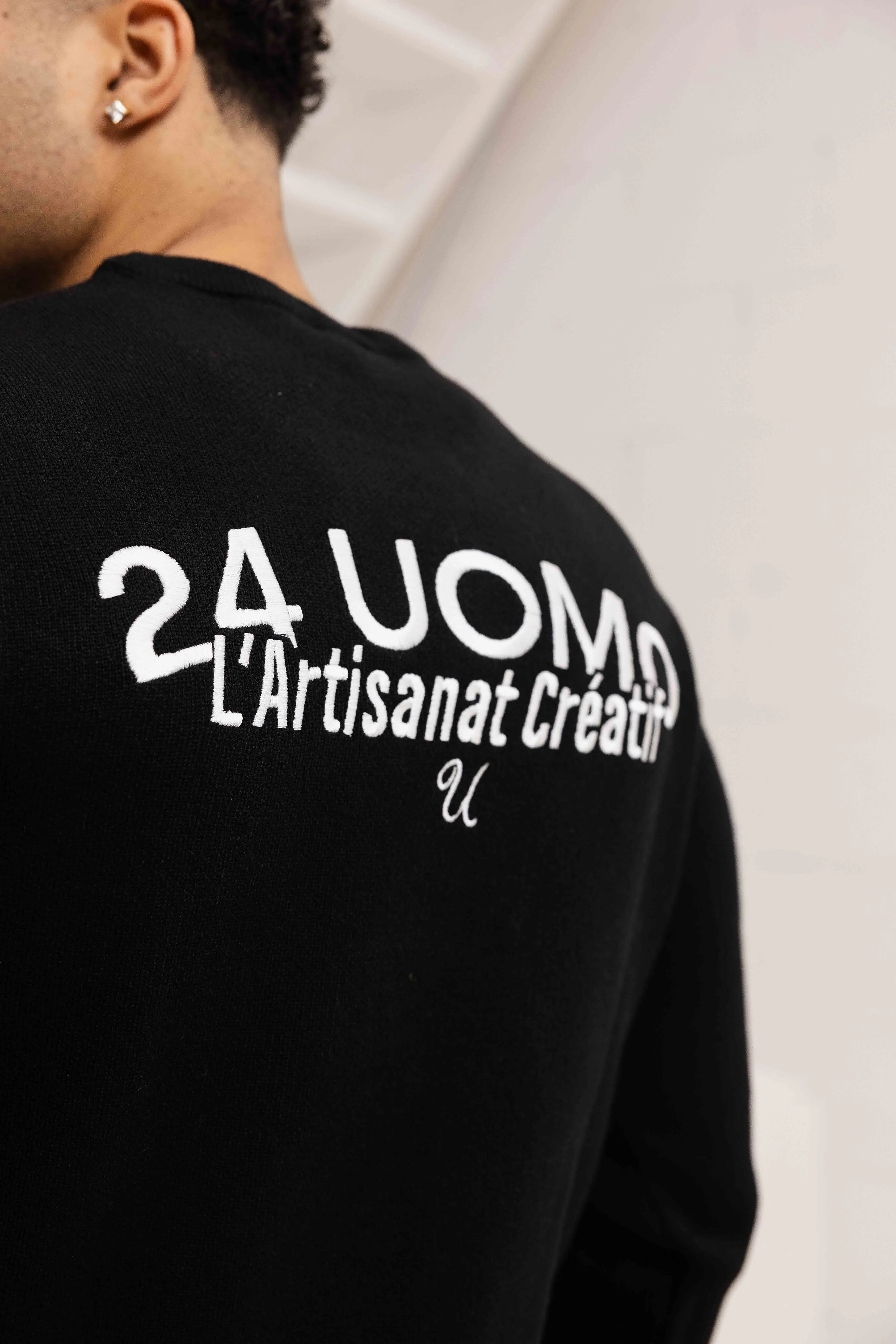 Knitted Sweater Zwart sold by 24 Uomo product image thumbnail 5