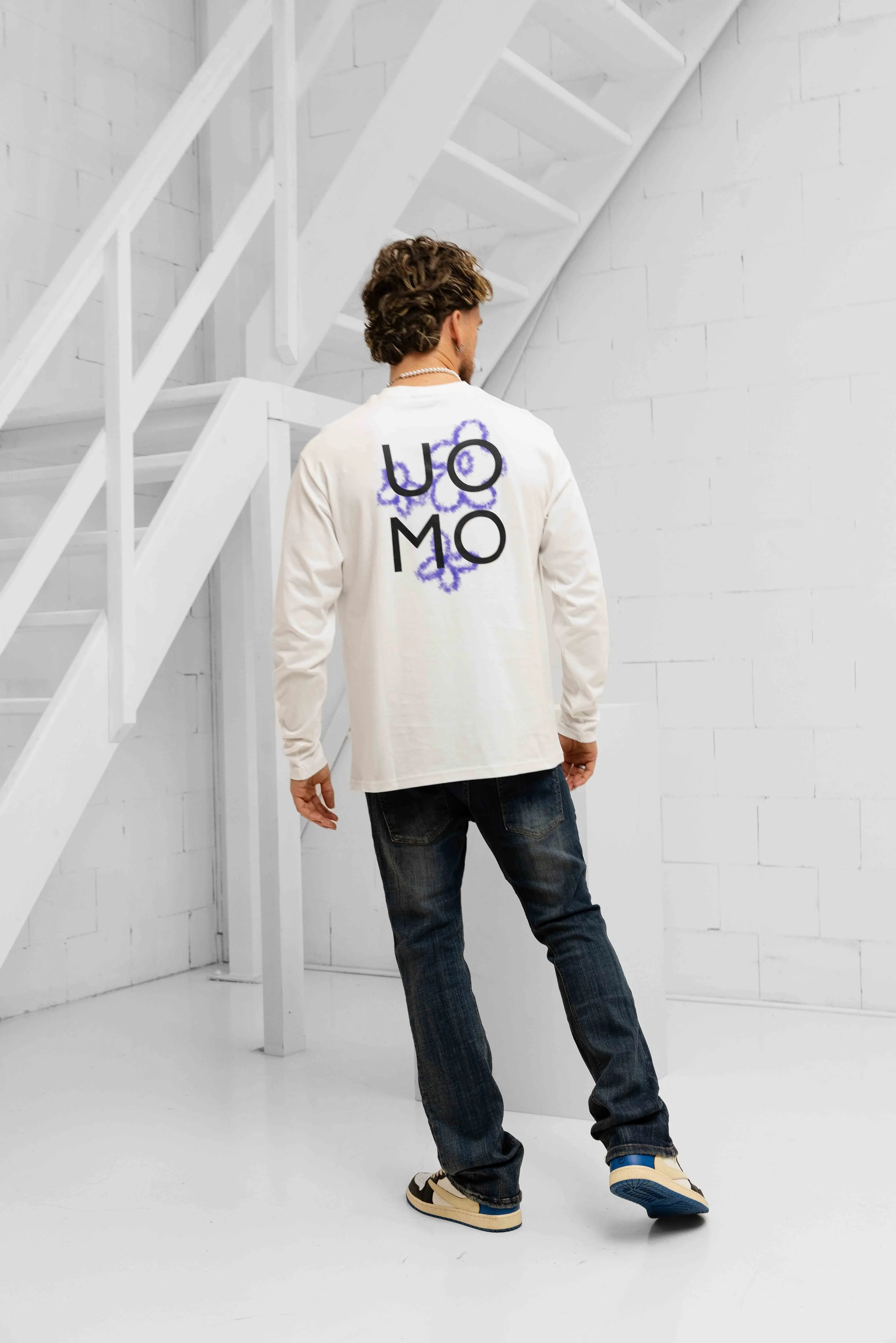 Flora 2.0 Longsleeve Shirt Heren Off-White/Blue sold by 24 Uomo product image thumbnail 3