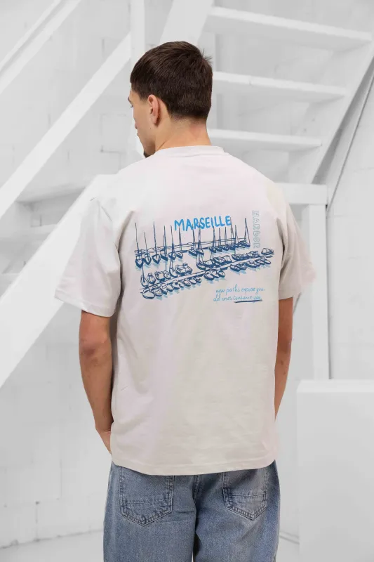 Marseille T-shirt Heren Grijs sold by 24 Uomo