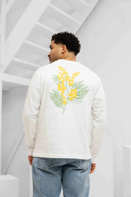 Flower Longsleeve Shirt Heren Off-White made by 24 Uomo
