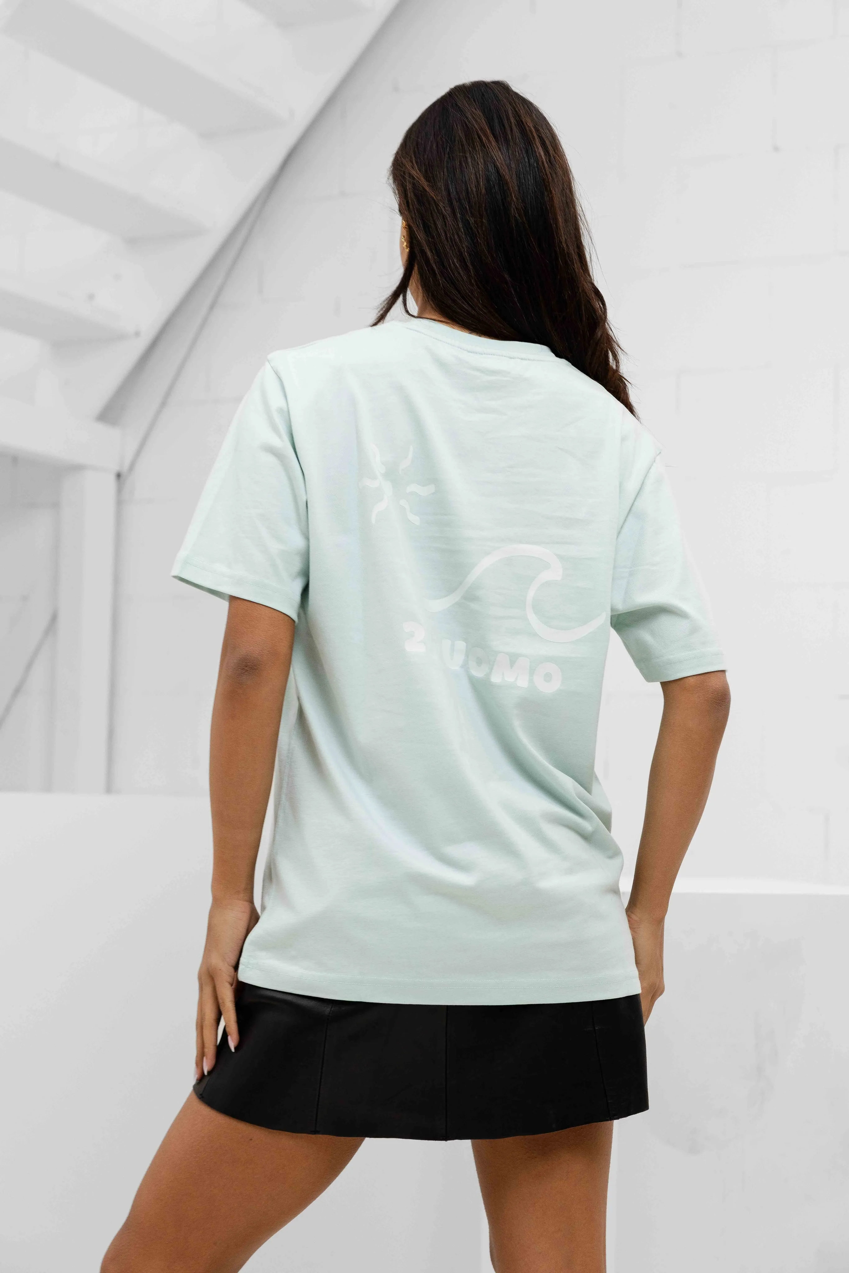 Wave T-shirt Dames Mint sold by 24 Uomo product image thumbnail 2
