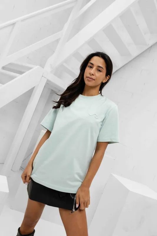 Wave T-shirt Dames Mint made by 24 Uomo