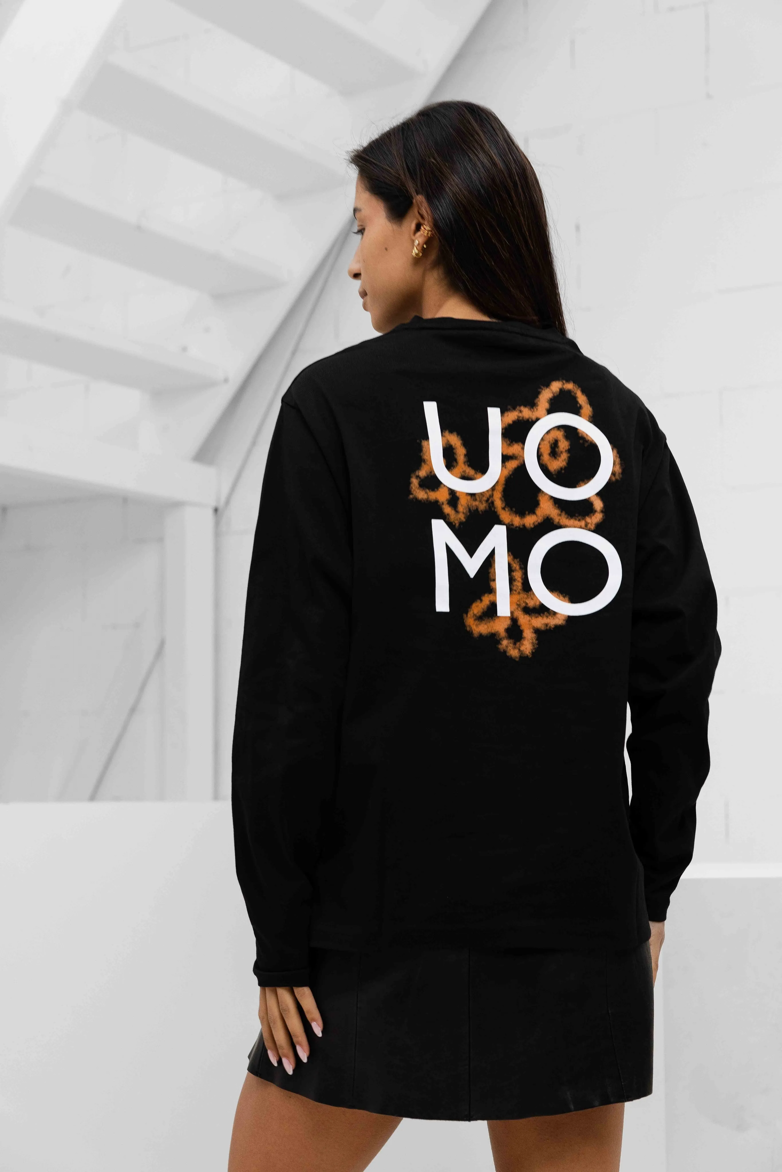 Flora 2.0 Longsleeve Shirt Dames Zwart/Oranje sold by 24 Uomo