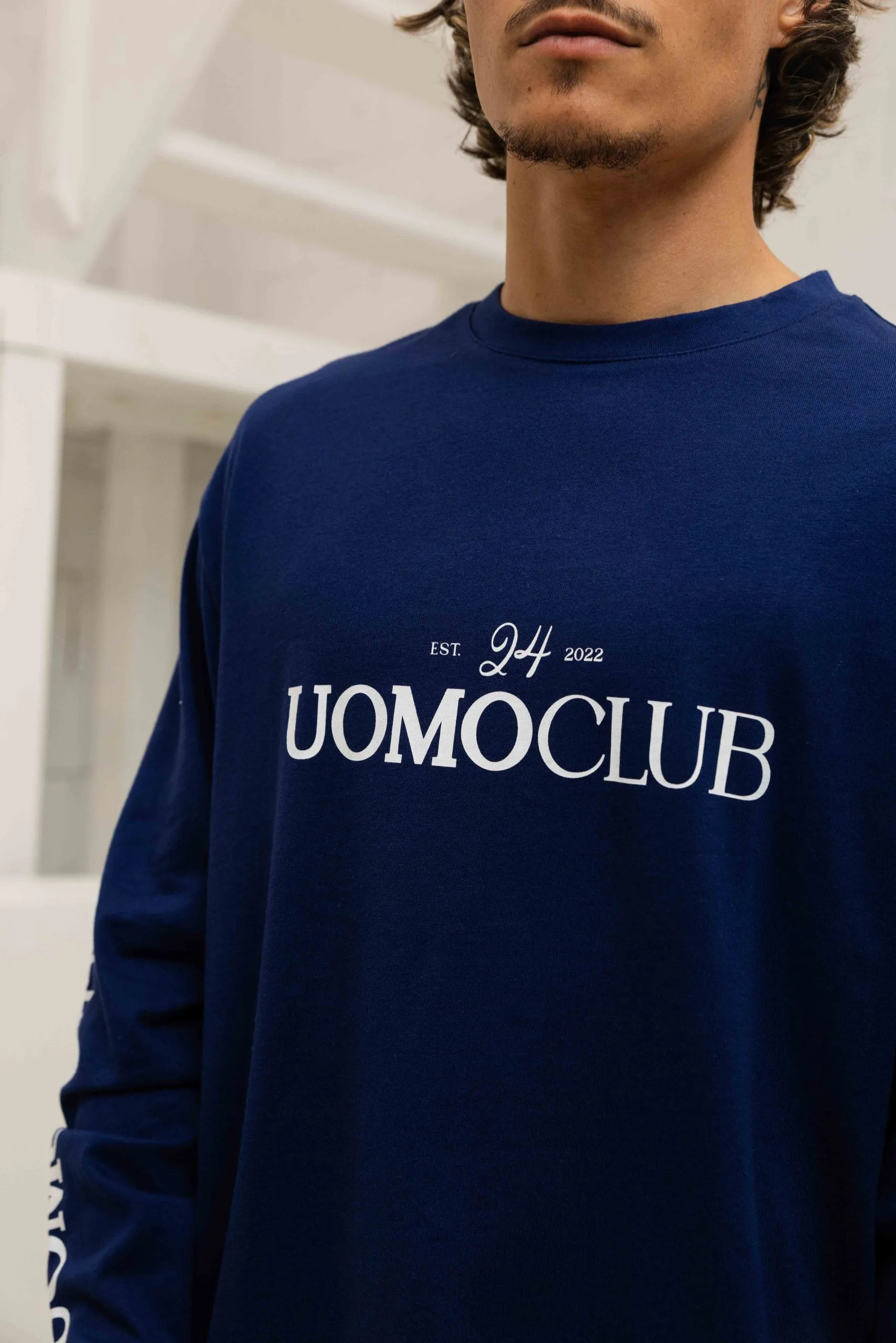 Icon Longsleeve Shirt Heren Donkerblauw sold by 24 Uomo product image thumbnail 3
