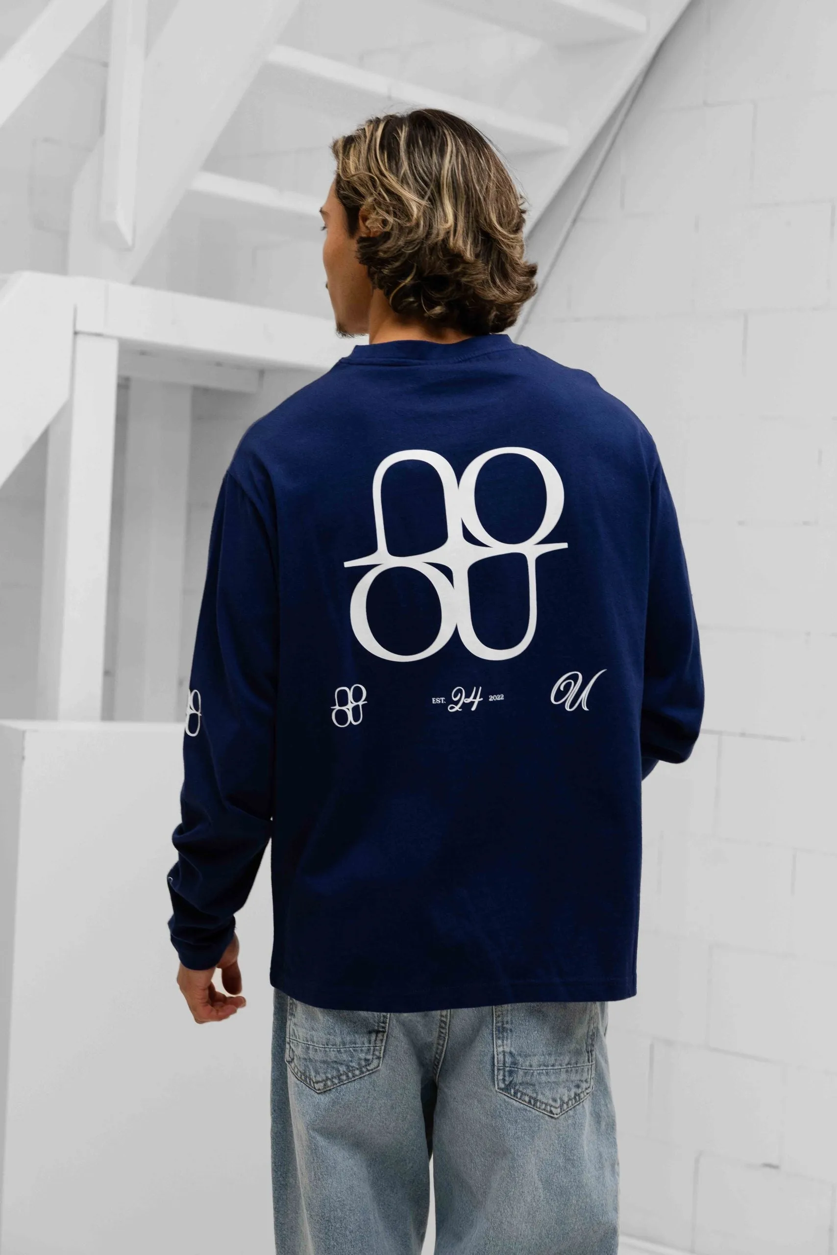 Icon Longsleeve Shirt Heren Donkerblauw sold by 24 Uomo product image thumbnail 2