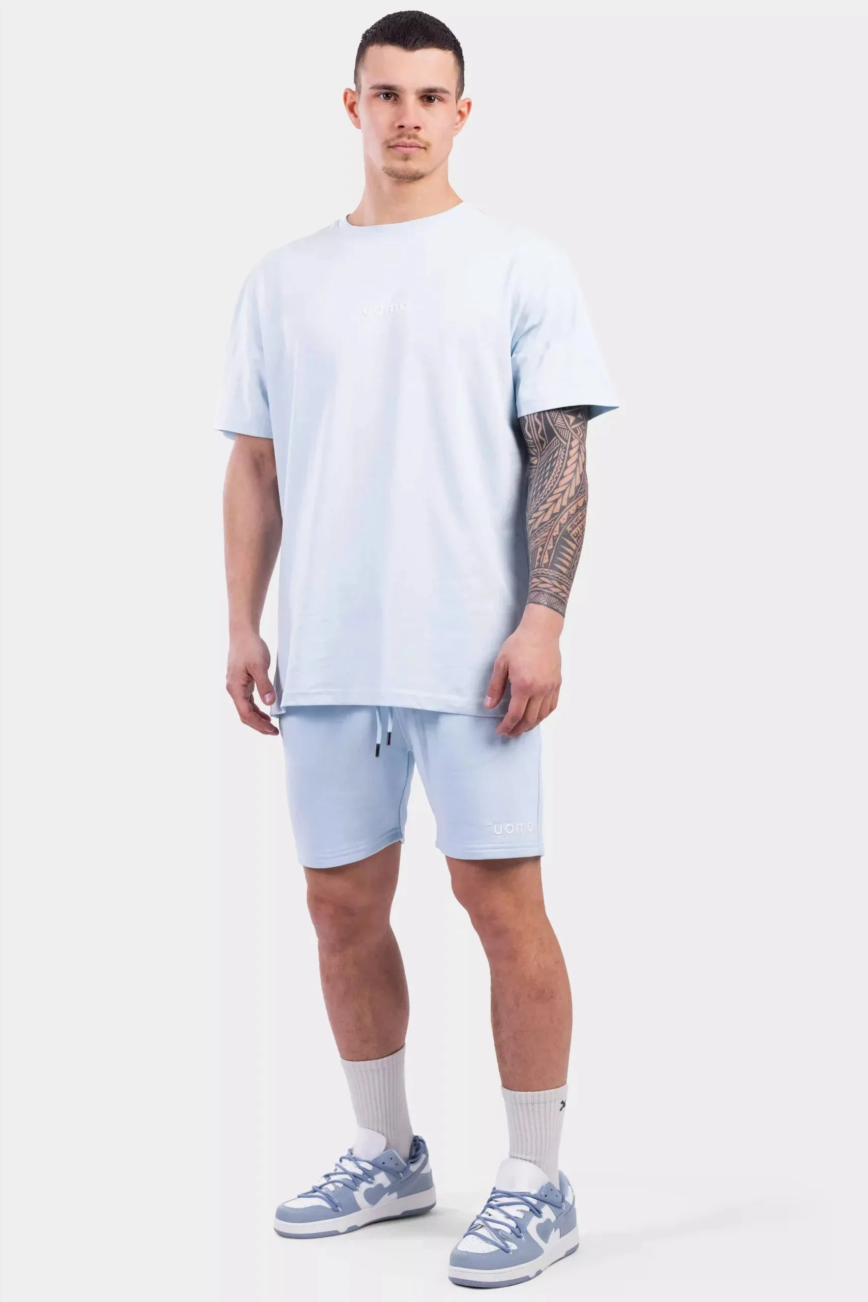 Basic T-Shirt Heren Lichtblauw sold by 24 Uomo product image thumbnail 2