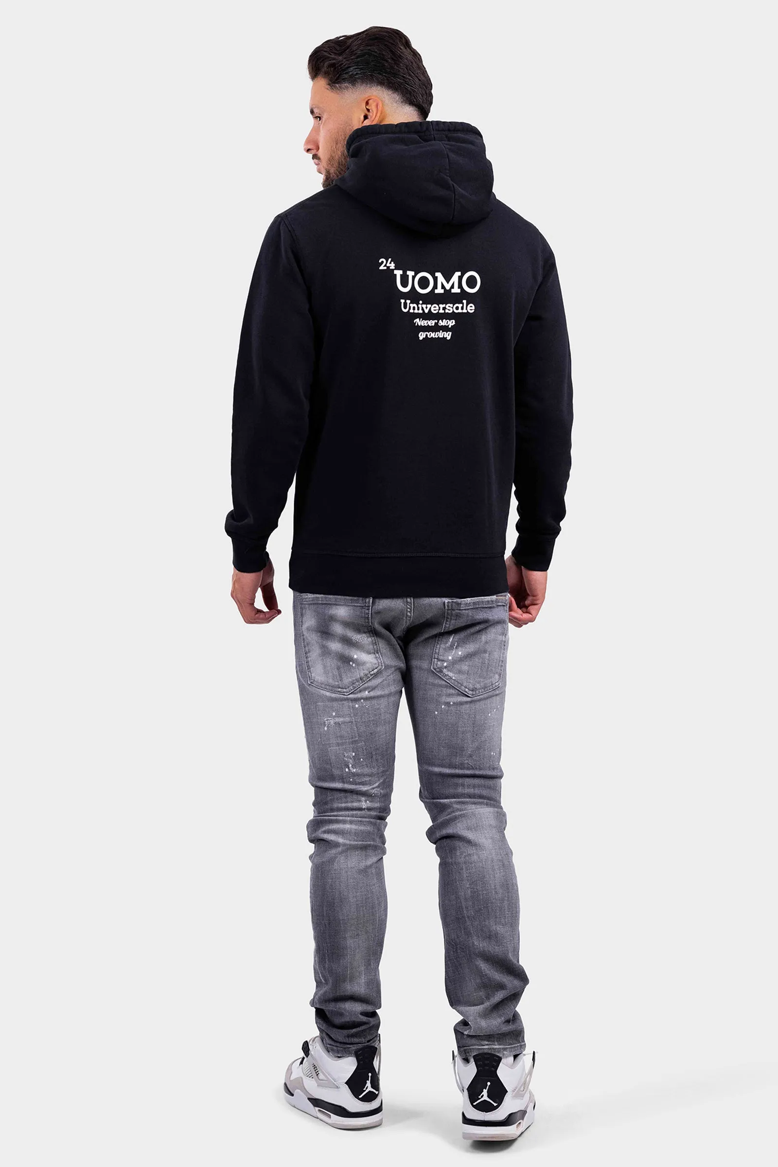 Universale Hoodie Zwart sold by 24 Uomo product image thumbnail 2