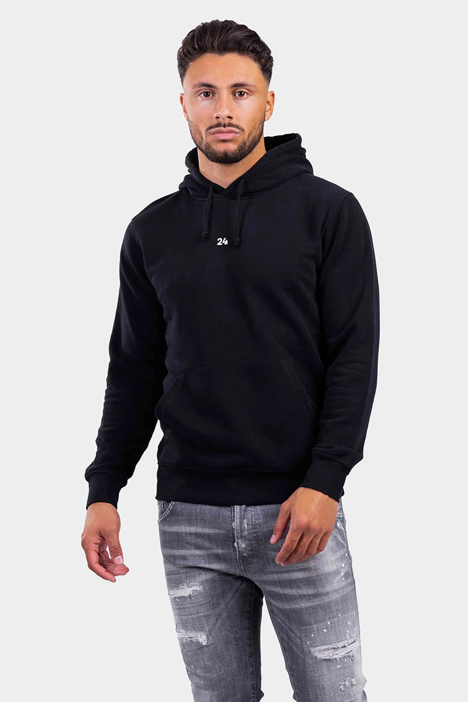 Universale Hoodie Zwart sold by 24 Uomo product image thumbnail 3